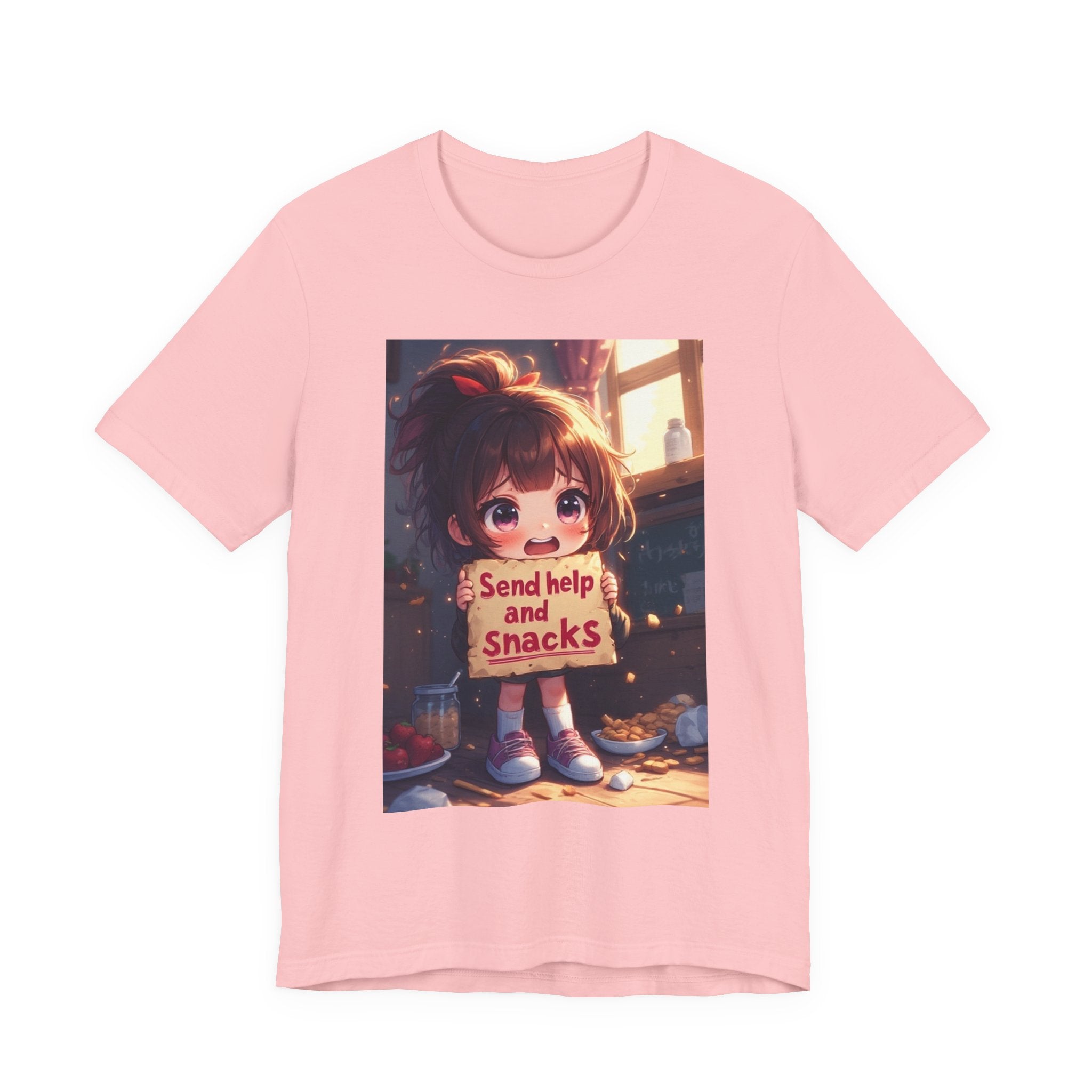 Send help and snacks. female themed t-shirt