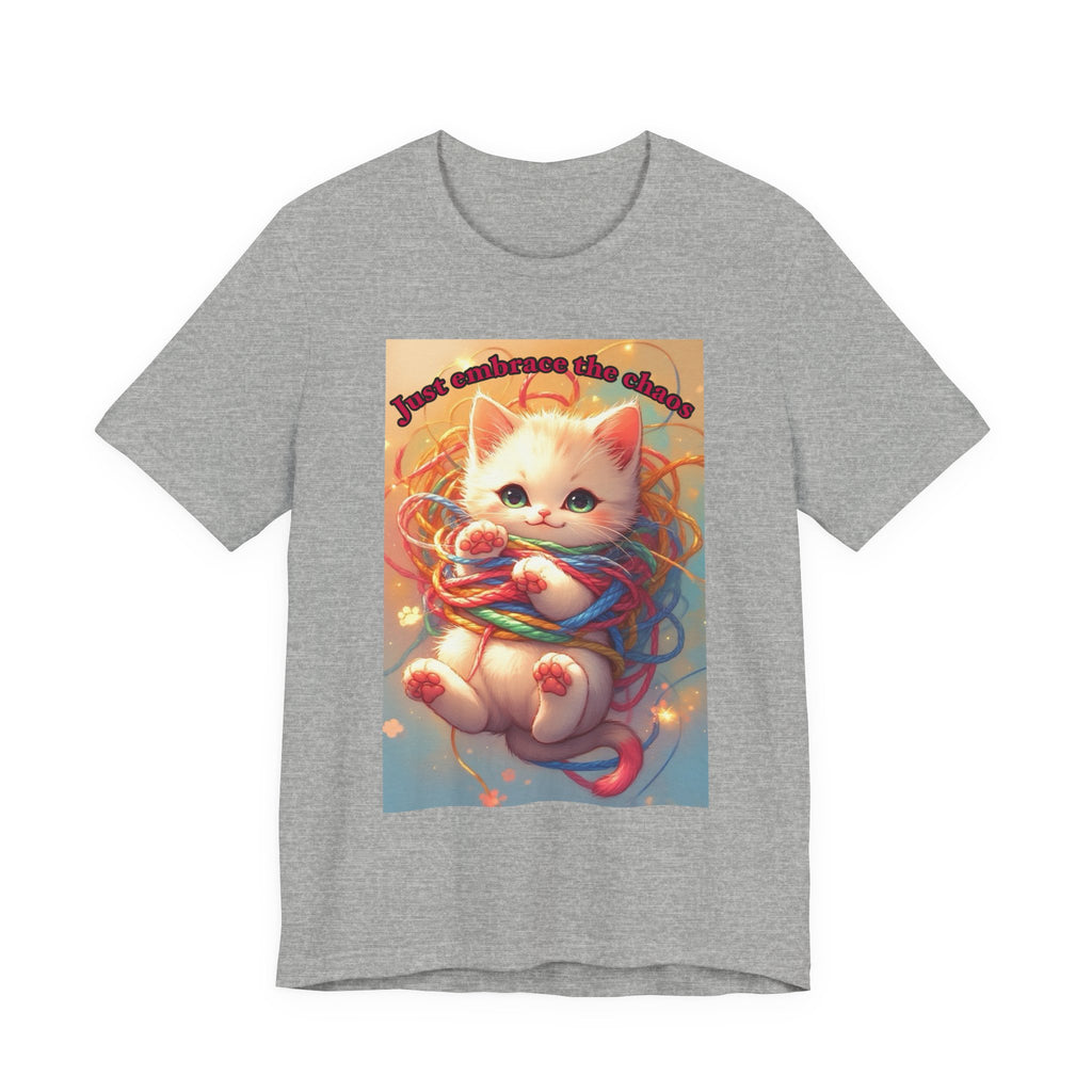 Chaos kitten. Neutral themed t-shirt