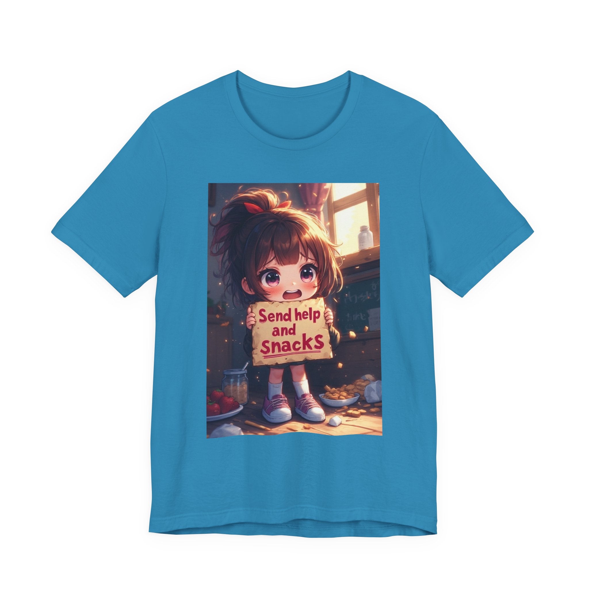 Send help and snacks. female themed t-shirt