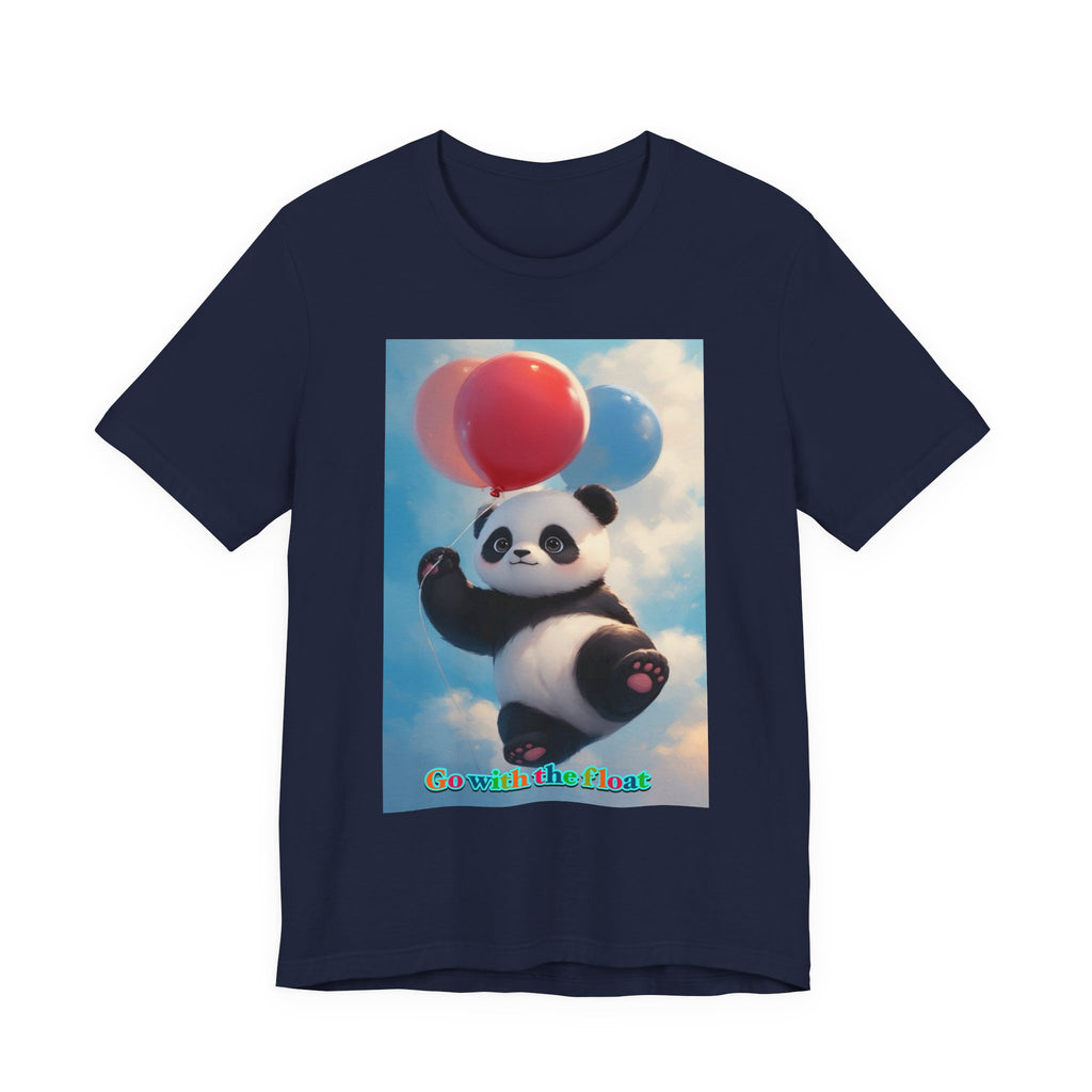 “Go with the float.” Neutral themed t-shirt