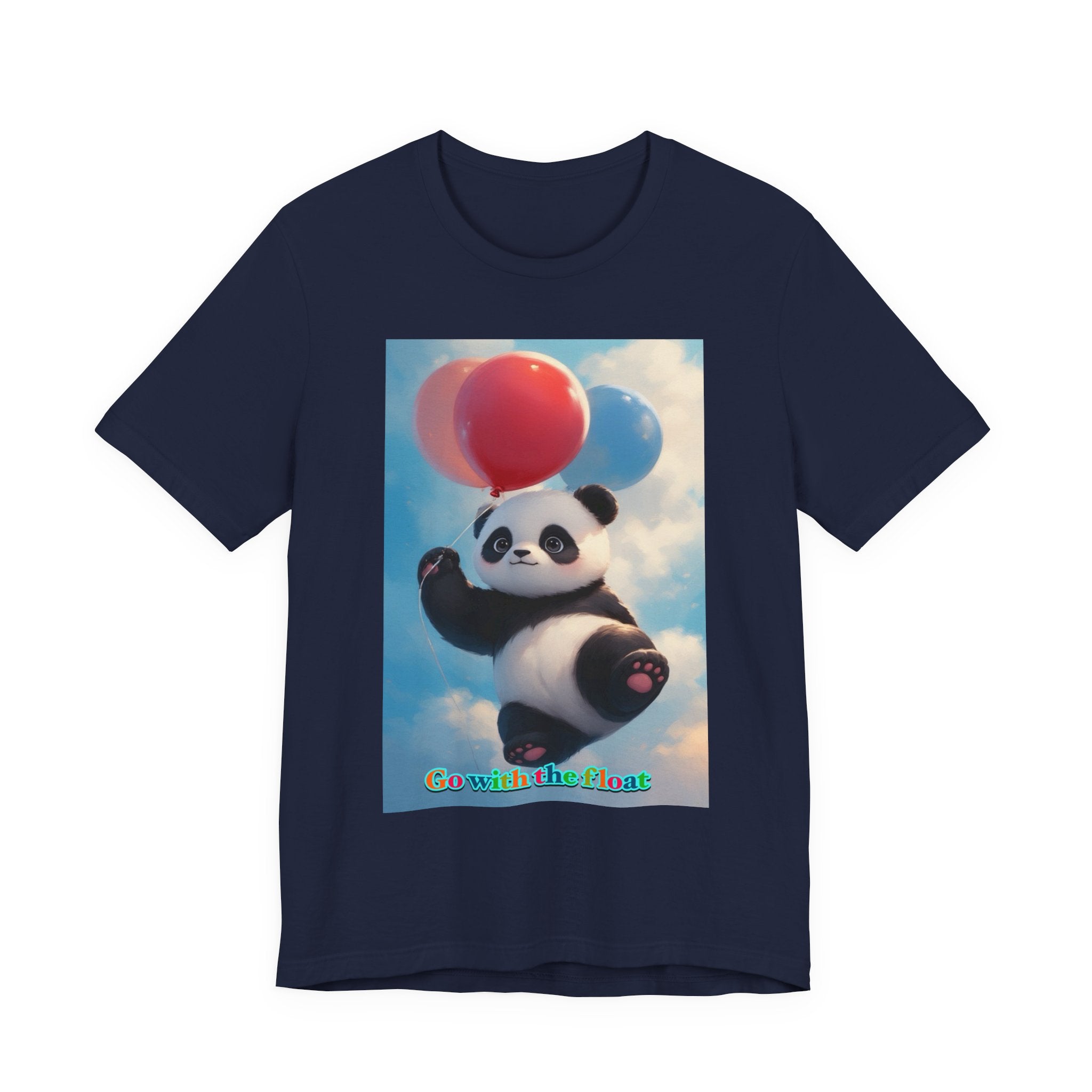 “Go with the float.” Neutral themed t-shirt