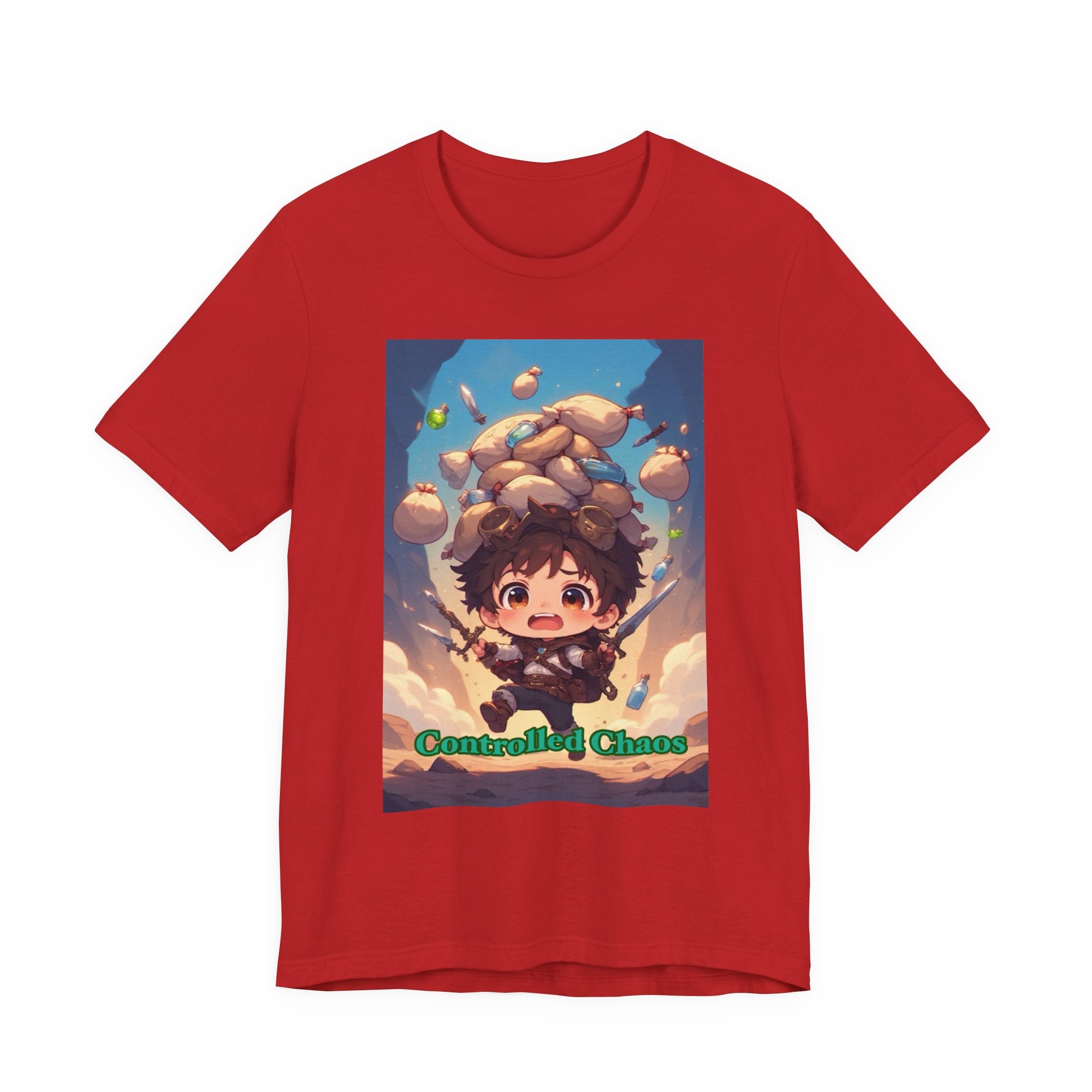 Controlled chaos. Male themed t-shirt