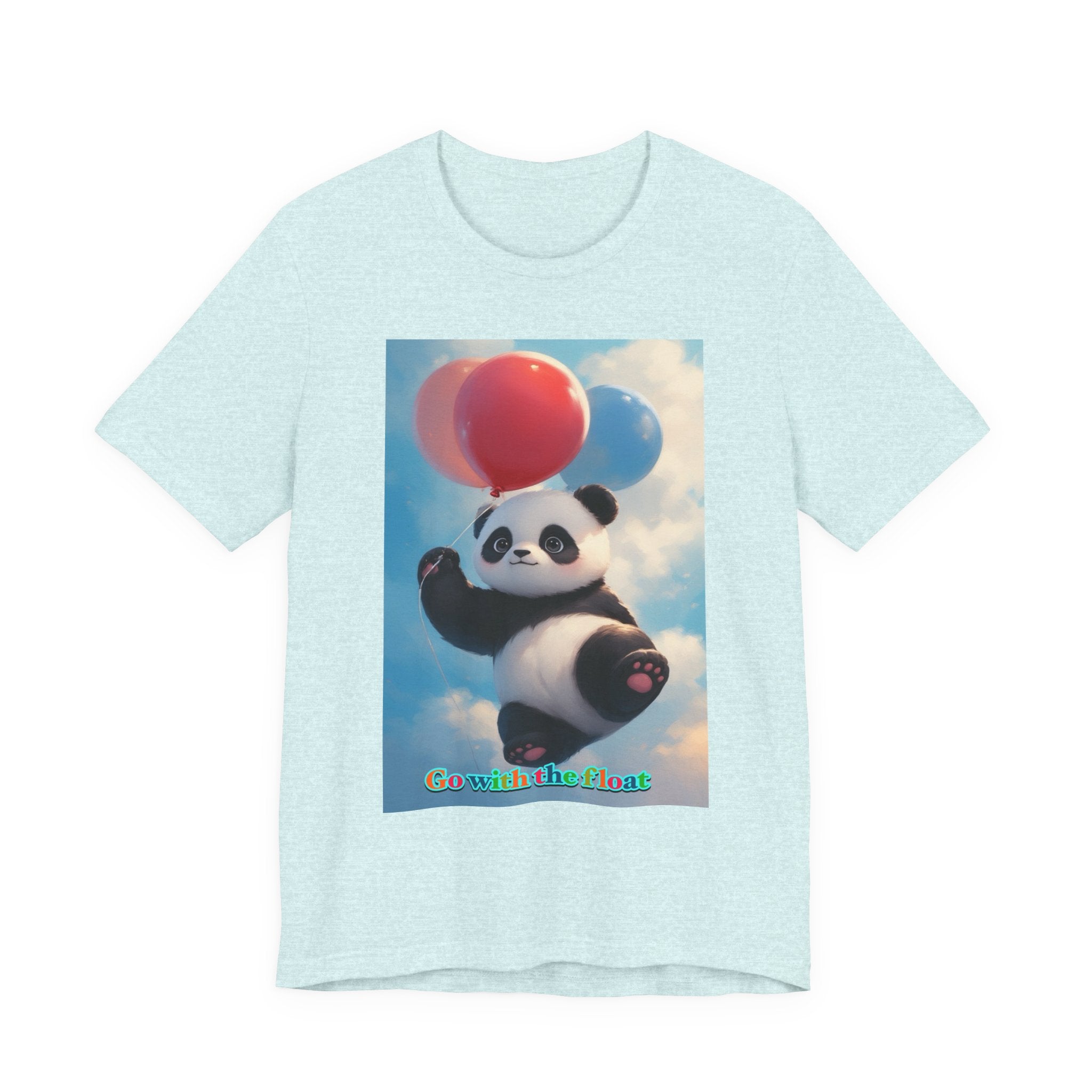 “Go with the float.” Neutral themed t-shirt