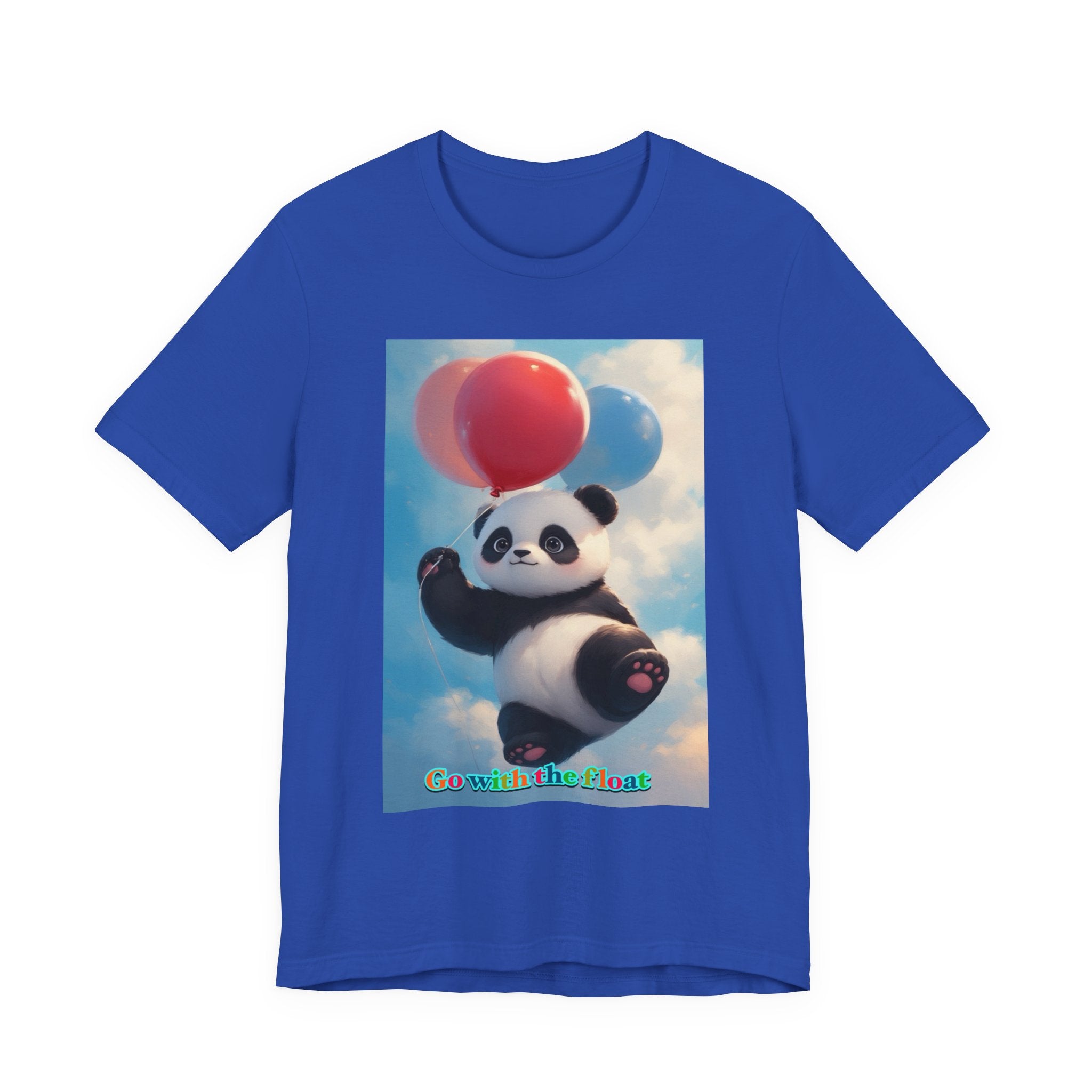 “Go with the float.” Neutral themed t-shirt
