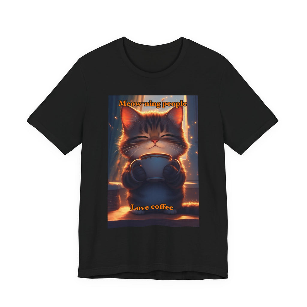Meow-Ning people. Neutral themed t-shirt