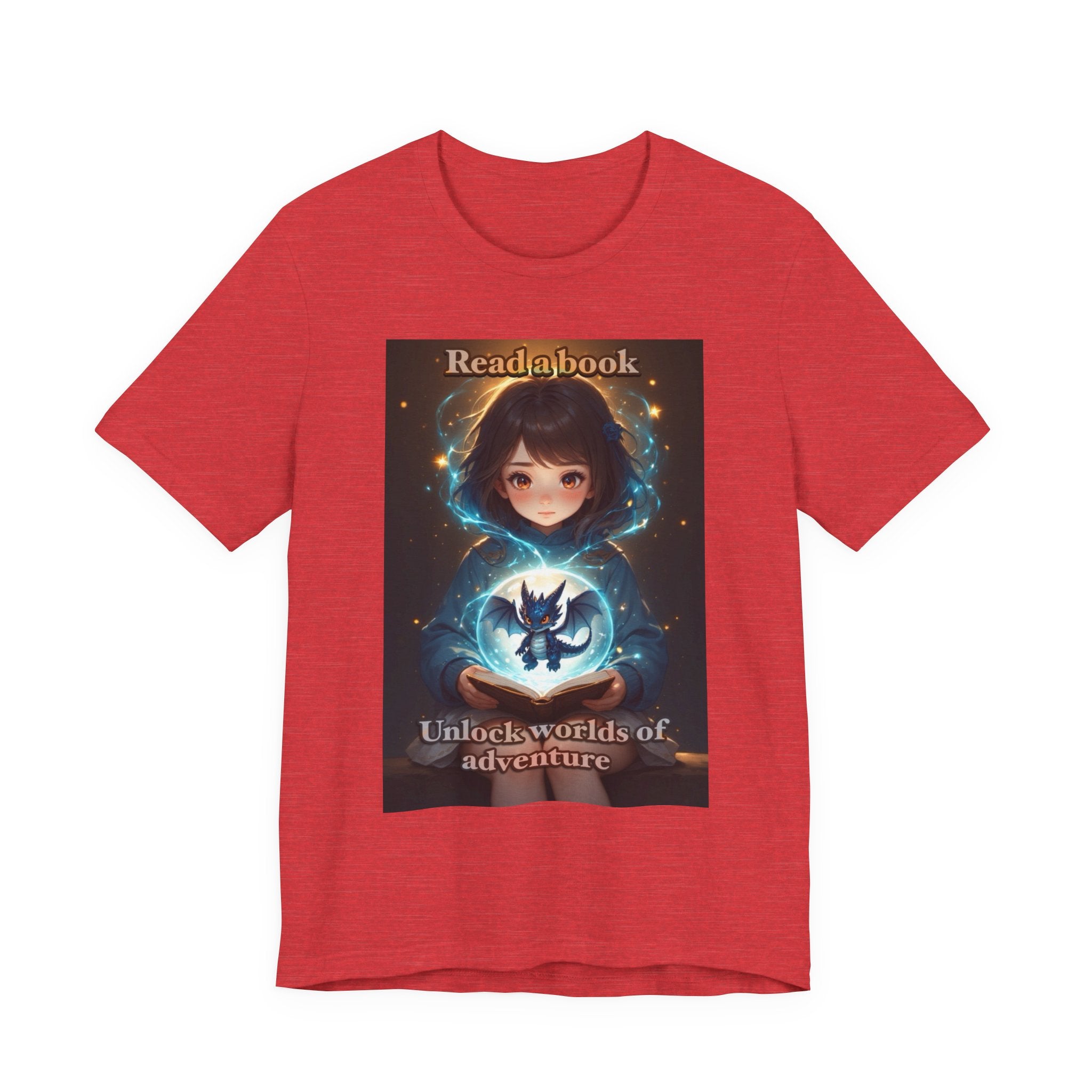 Book dragon. female themed t-shirt