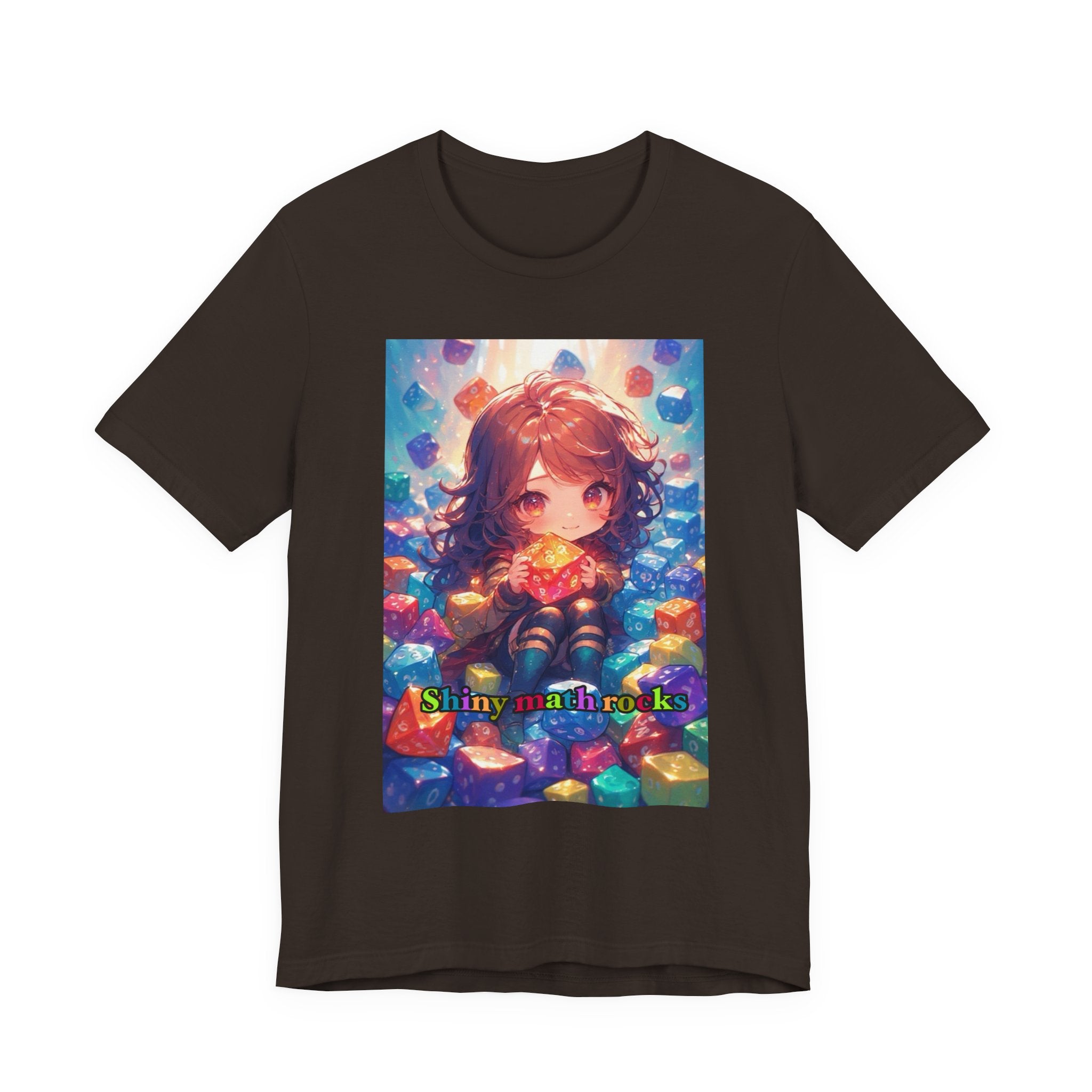 Shiny math rocks. female themed t-shirt