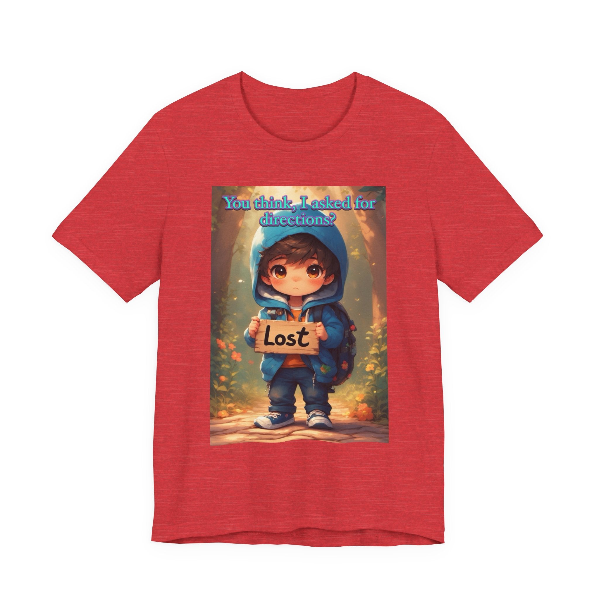 Lost Directions. male themed t-shirt.