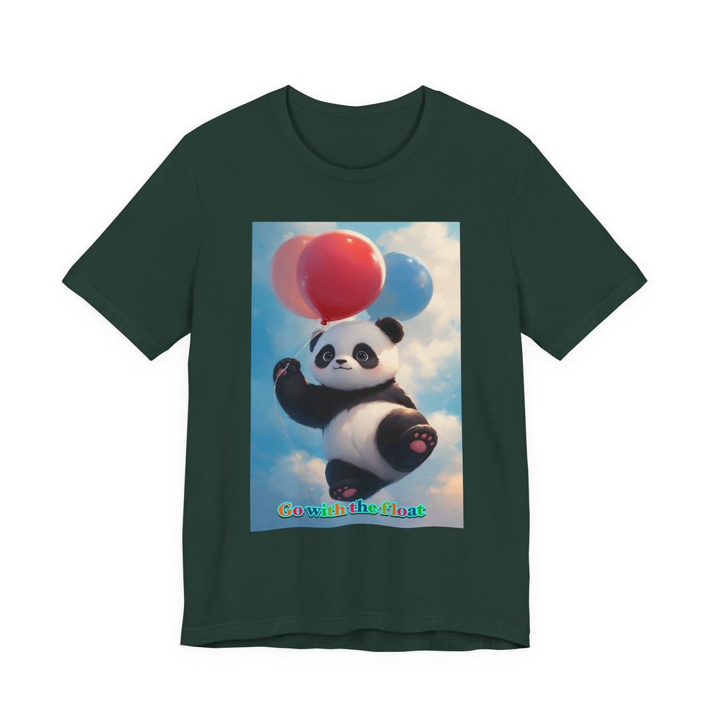 “Go with the float.” Neutral themed t-shirt