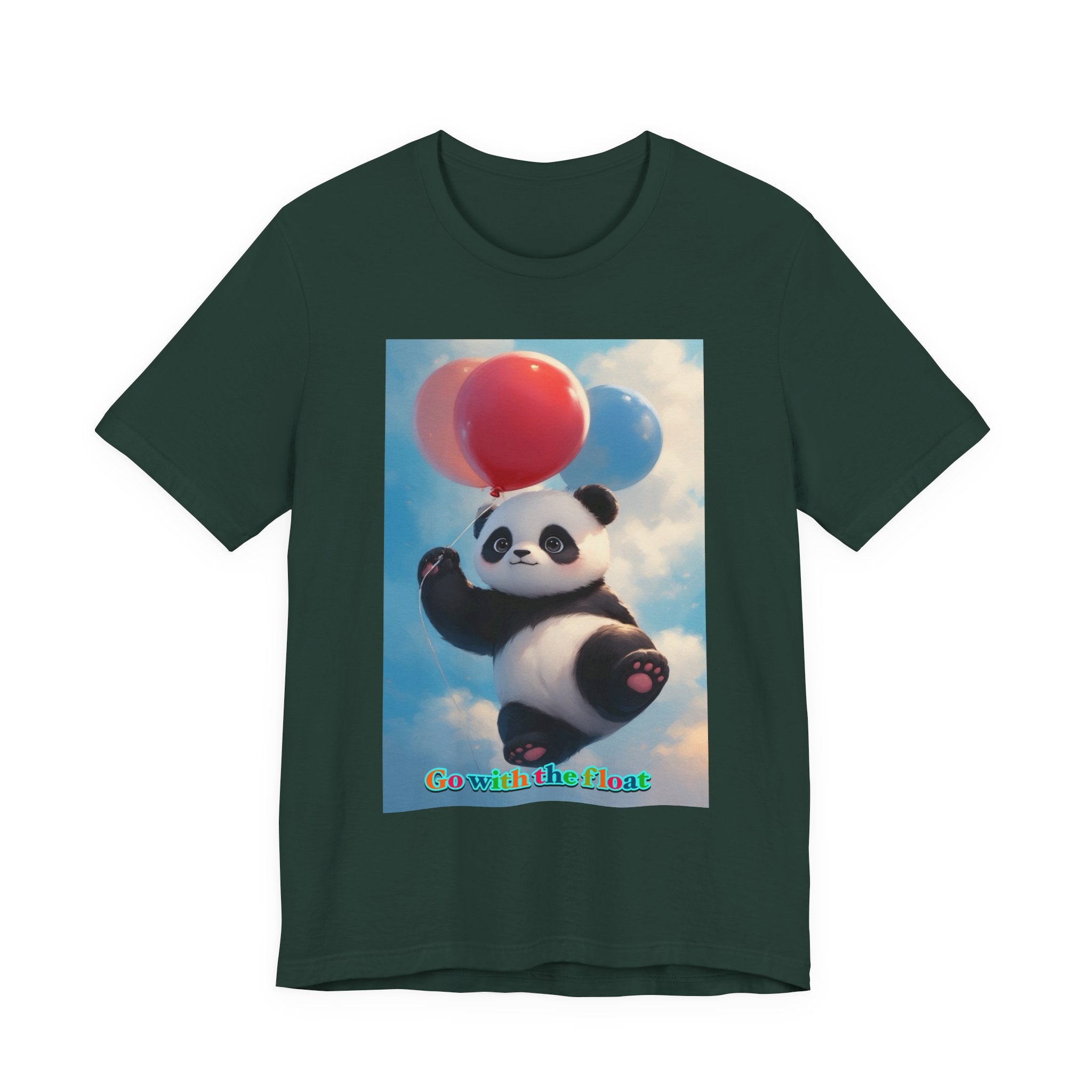 “Go with the float.” Neutral themed t-shirt