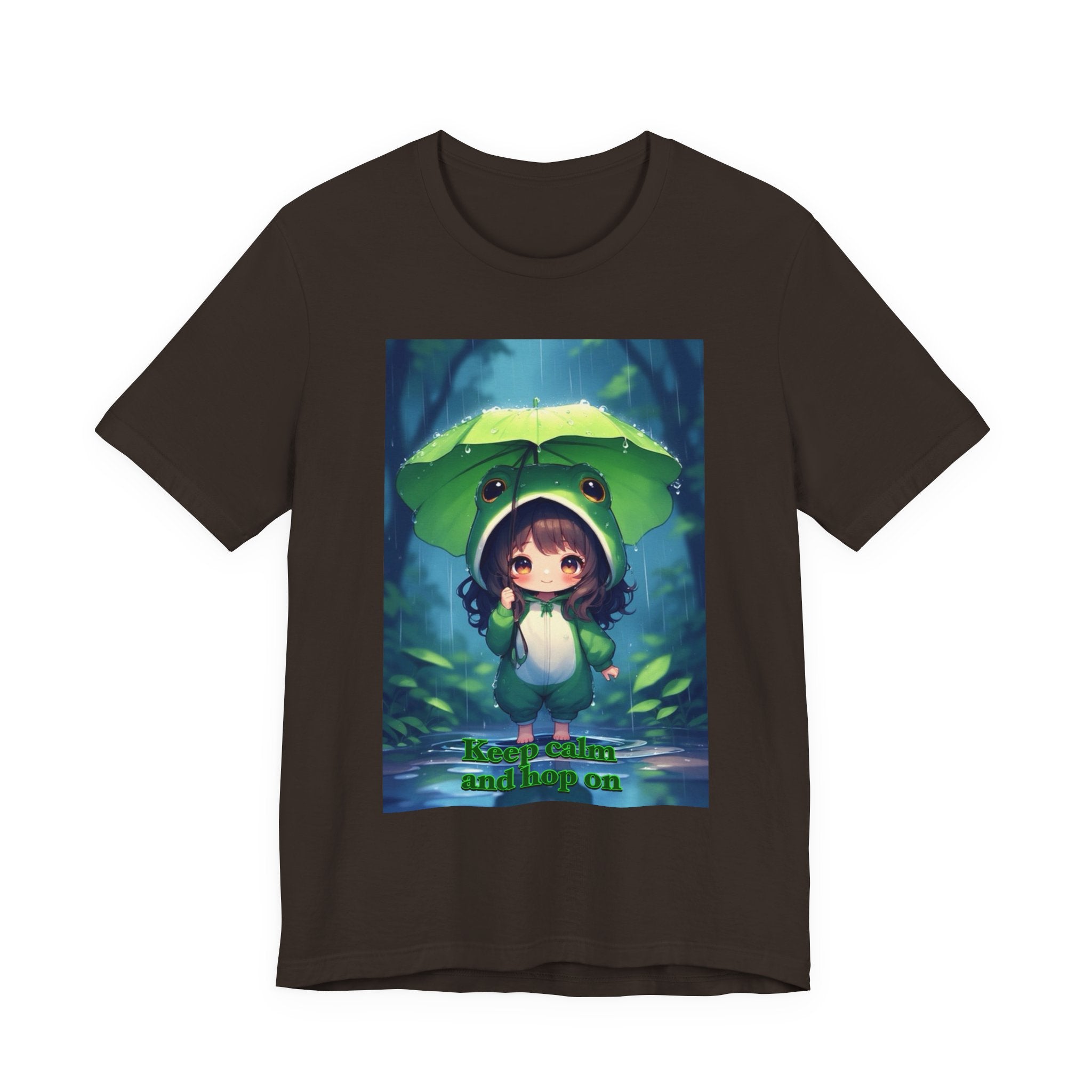 “ keep calm and hop on.” Female themed t-shirt.