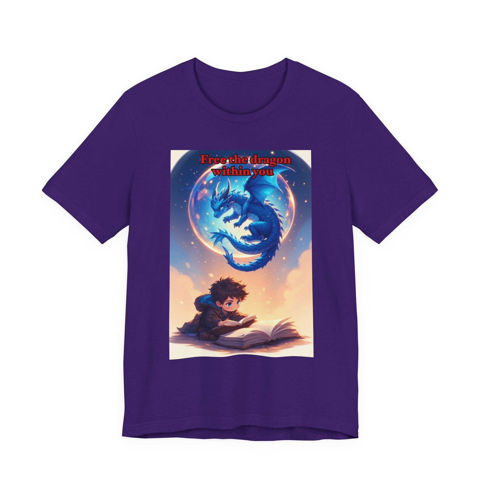 “Free the dragon within you.” Male themed t-shirt