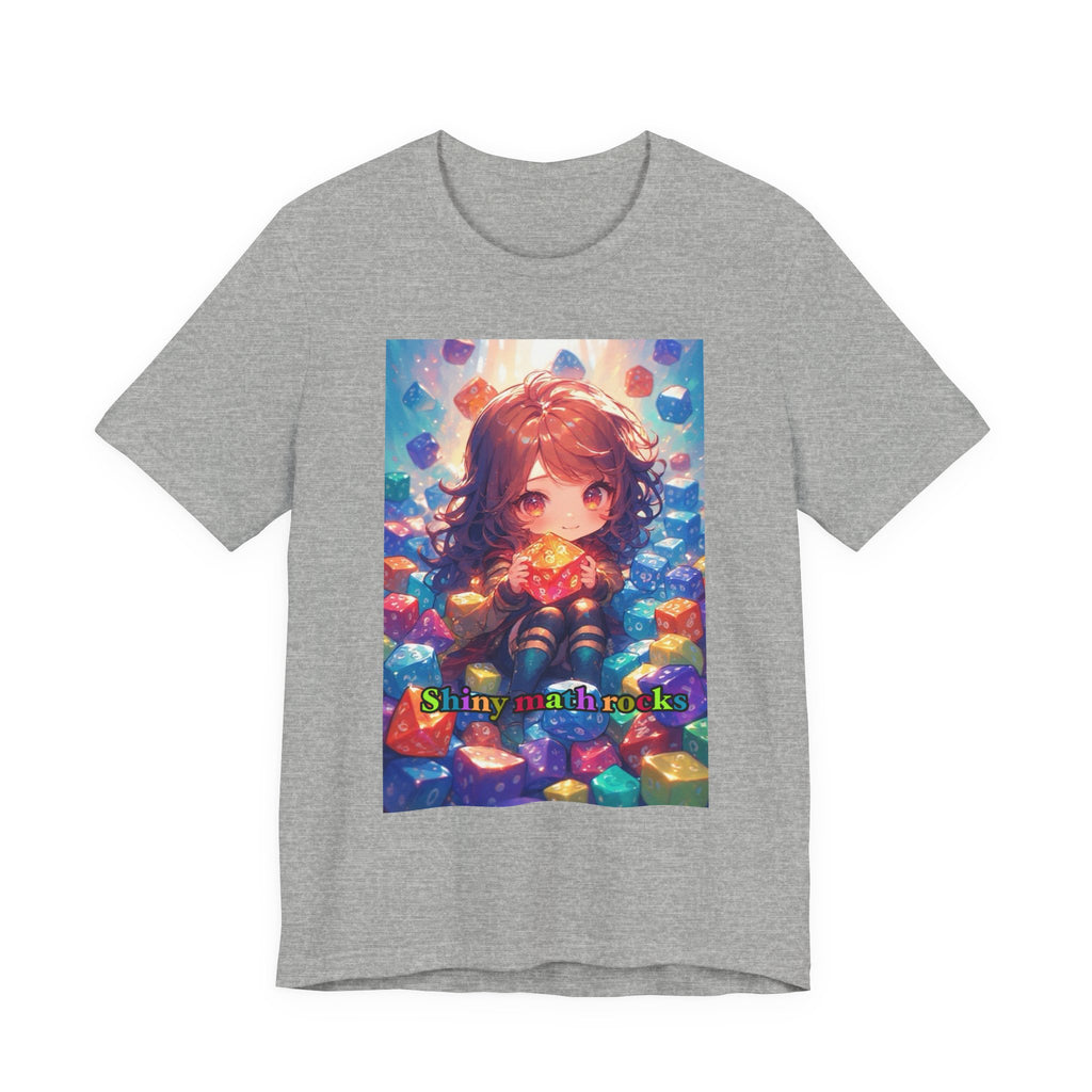 Shiny math rocks. female themed t-shirt