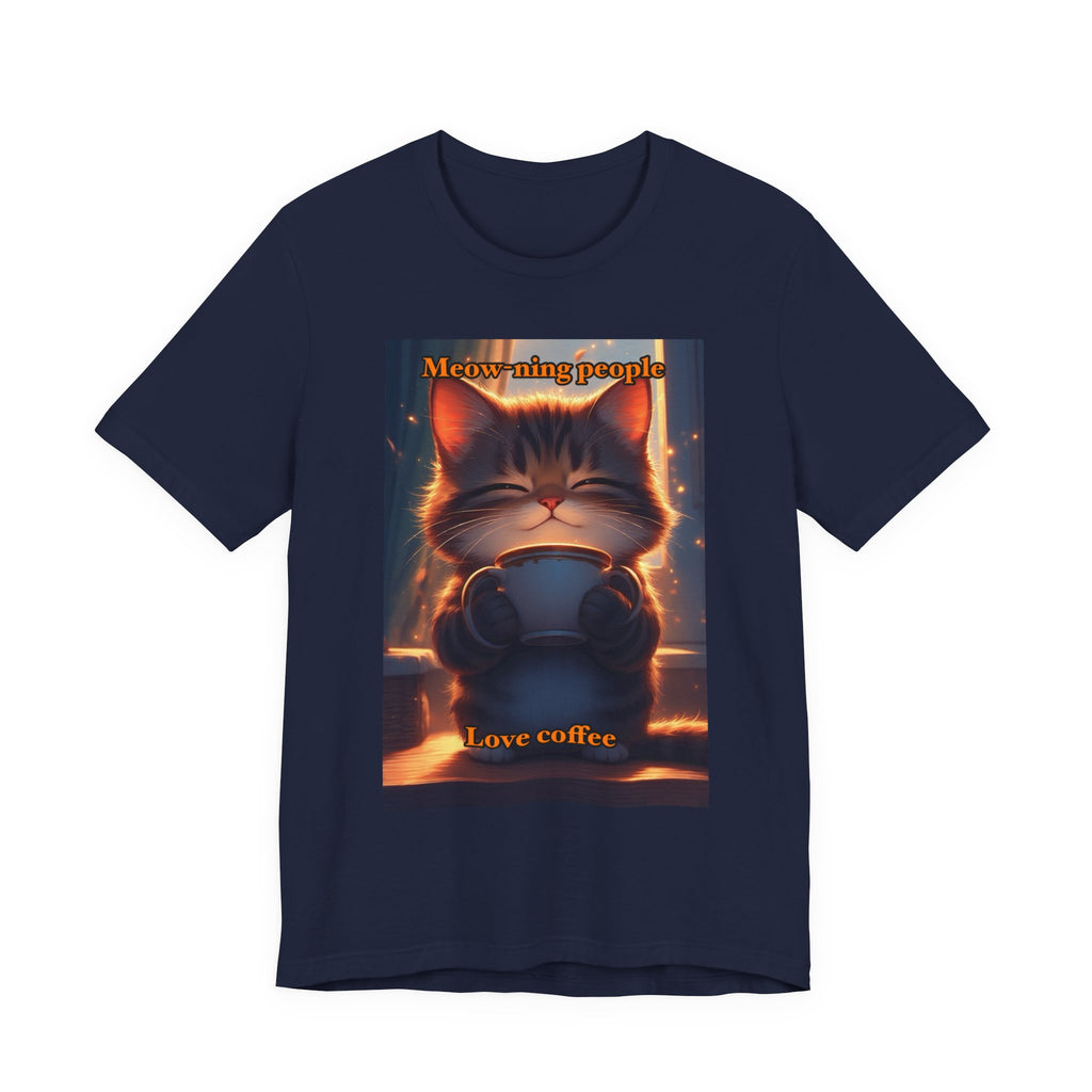 Meow-Ning people. Neutral themed t-shirt