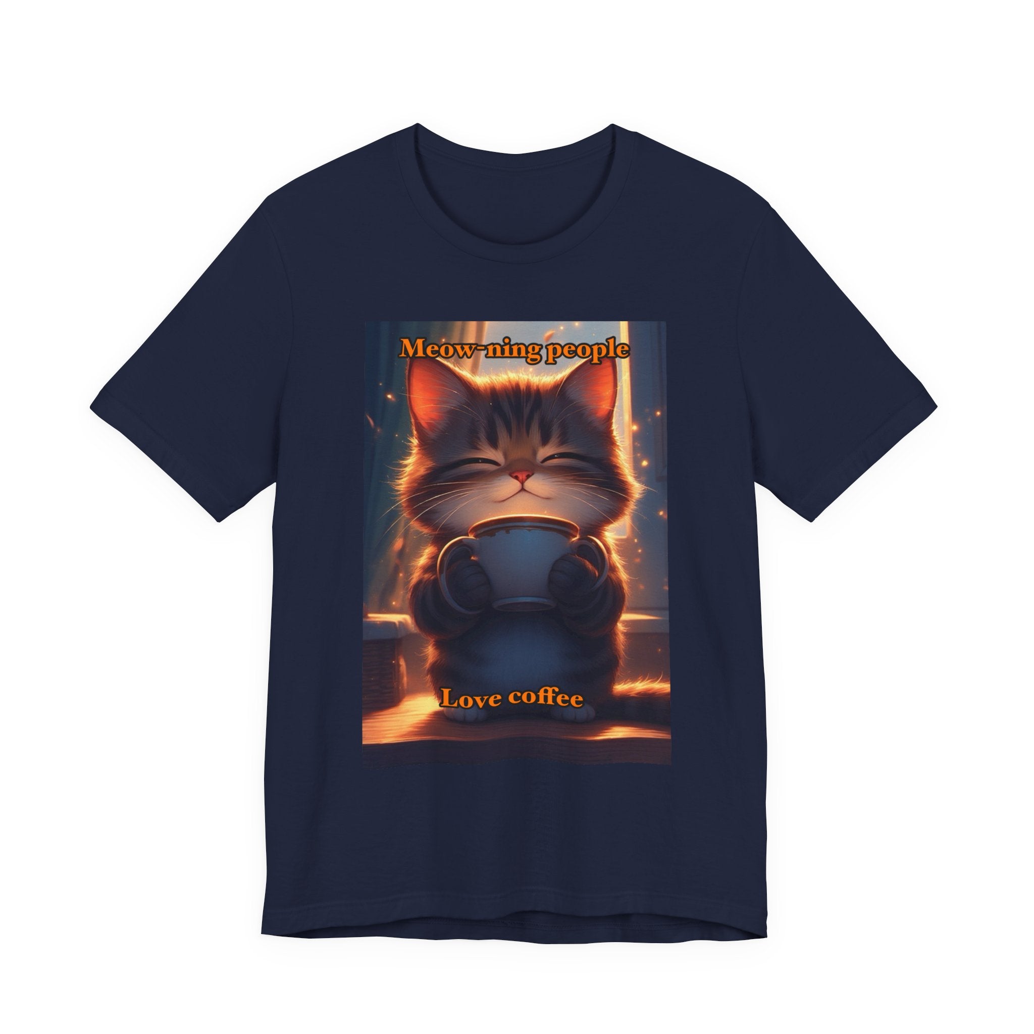 Meow-Ning people. Neutral themed t-shirt