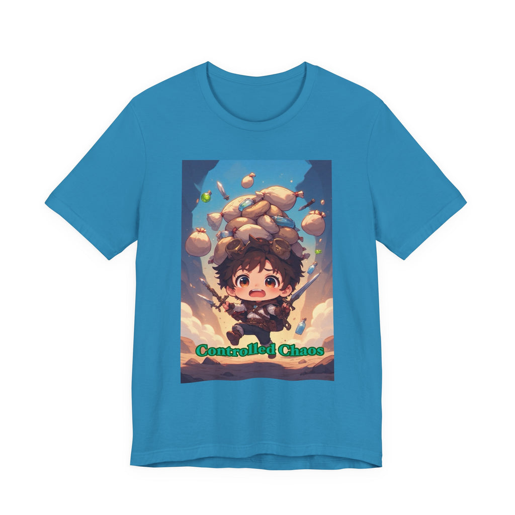 Controlled chaos. Male themed t-shirt