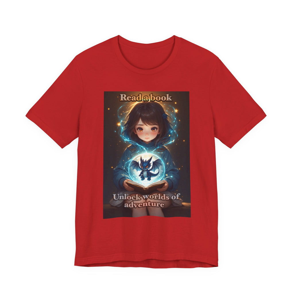 Book dragon. female themed t-shirt