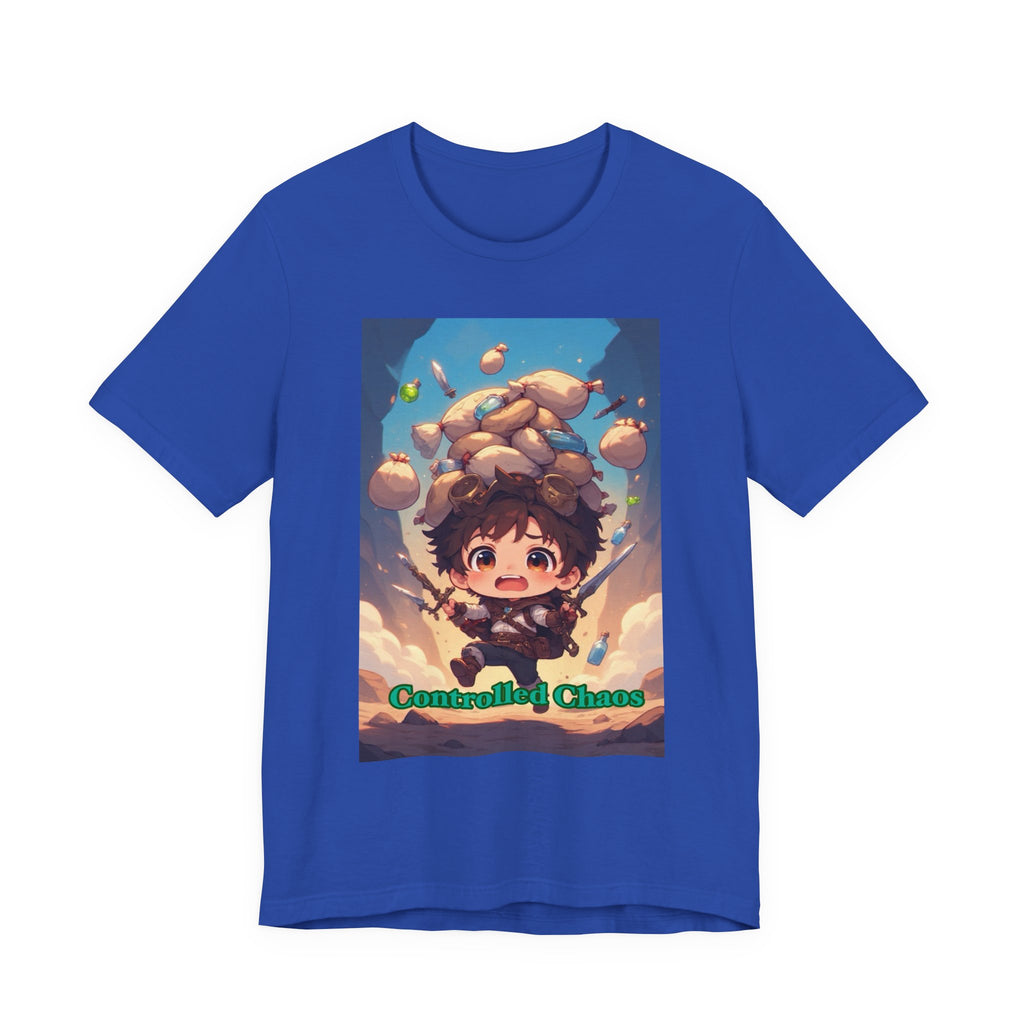 Controlled chaos. Male themed t-shirt
