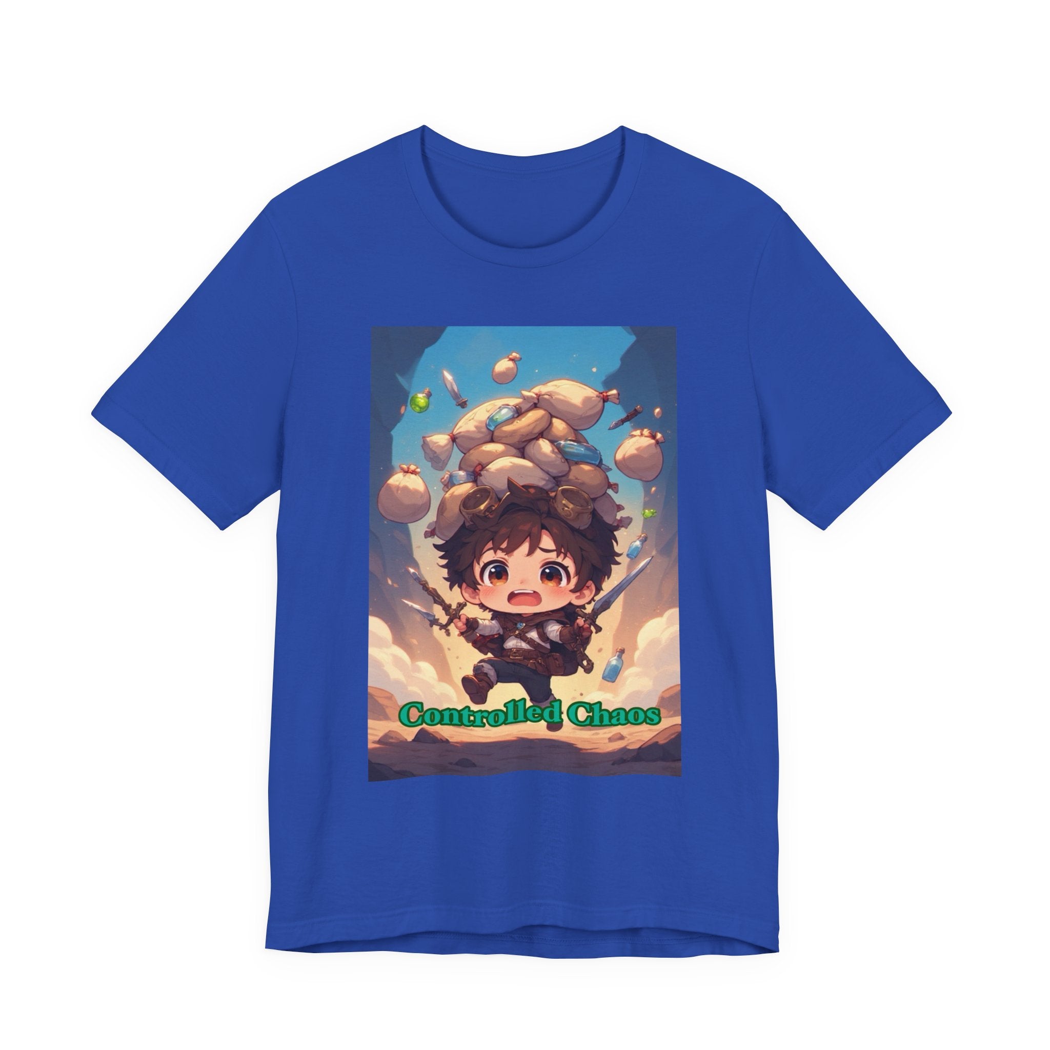 Controlled chaos. Male themed t-shirt