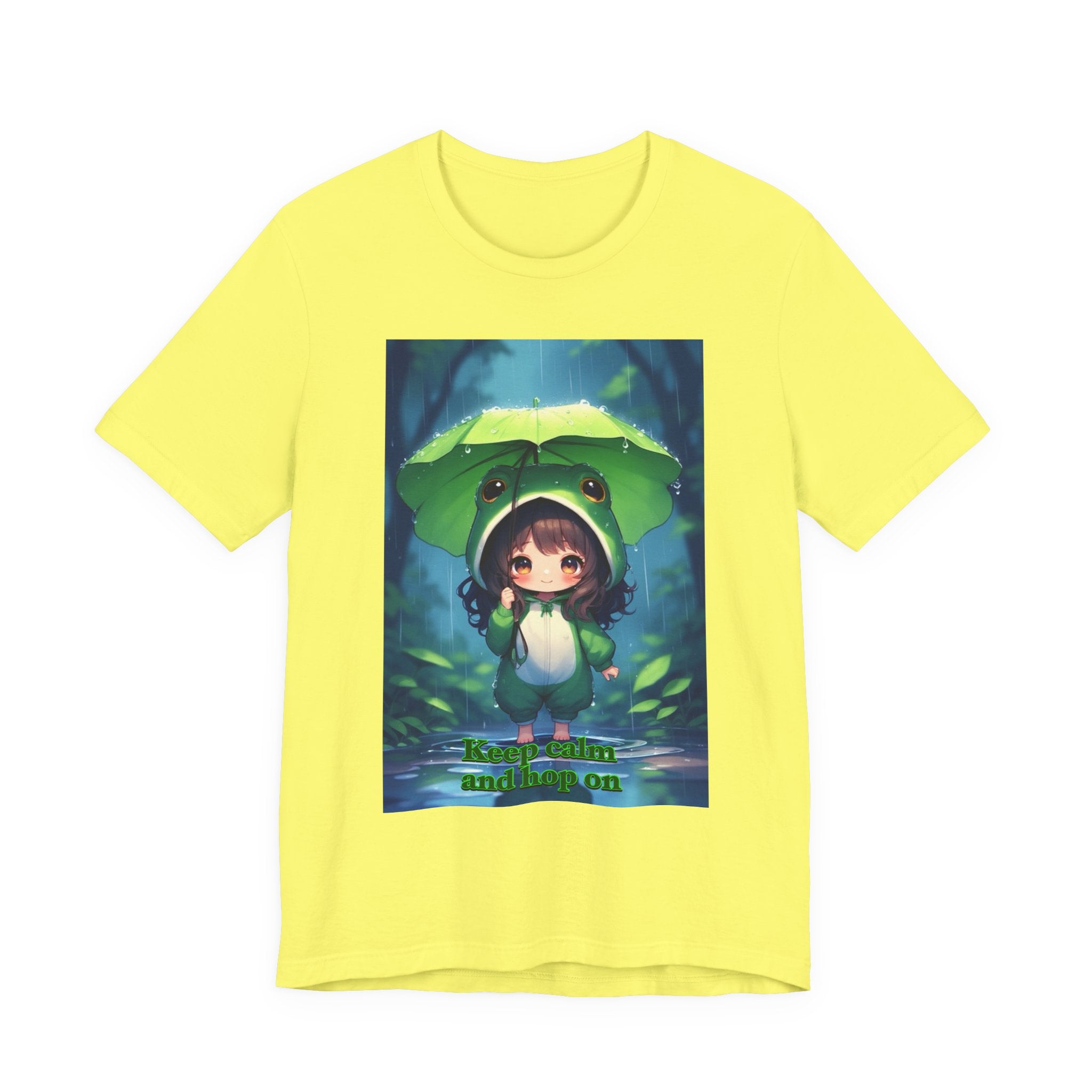 “ keep calm and hop on.” Female themed t-shirt.