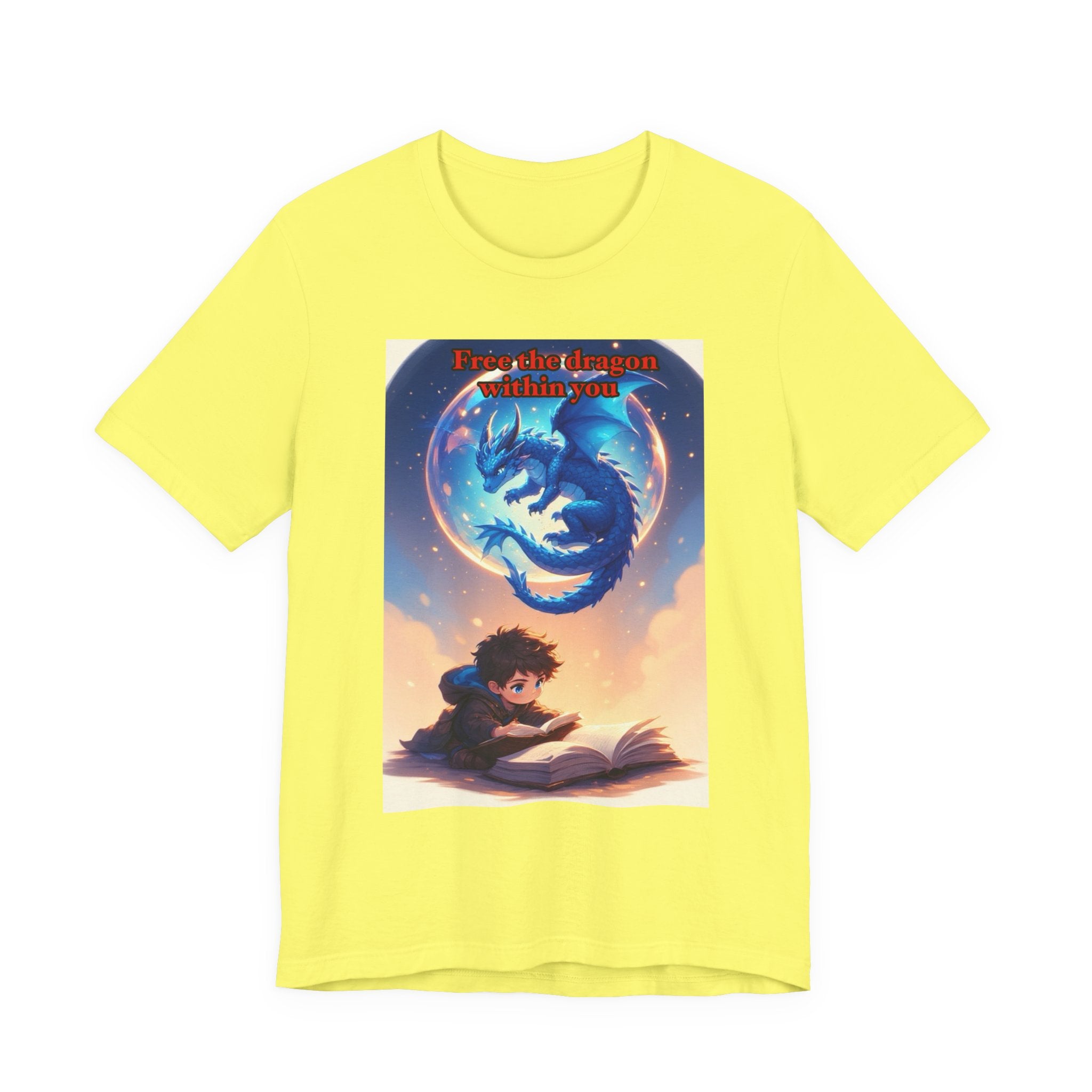 “Free the dragon within you.” Male themed t-shirt