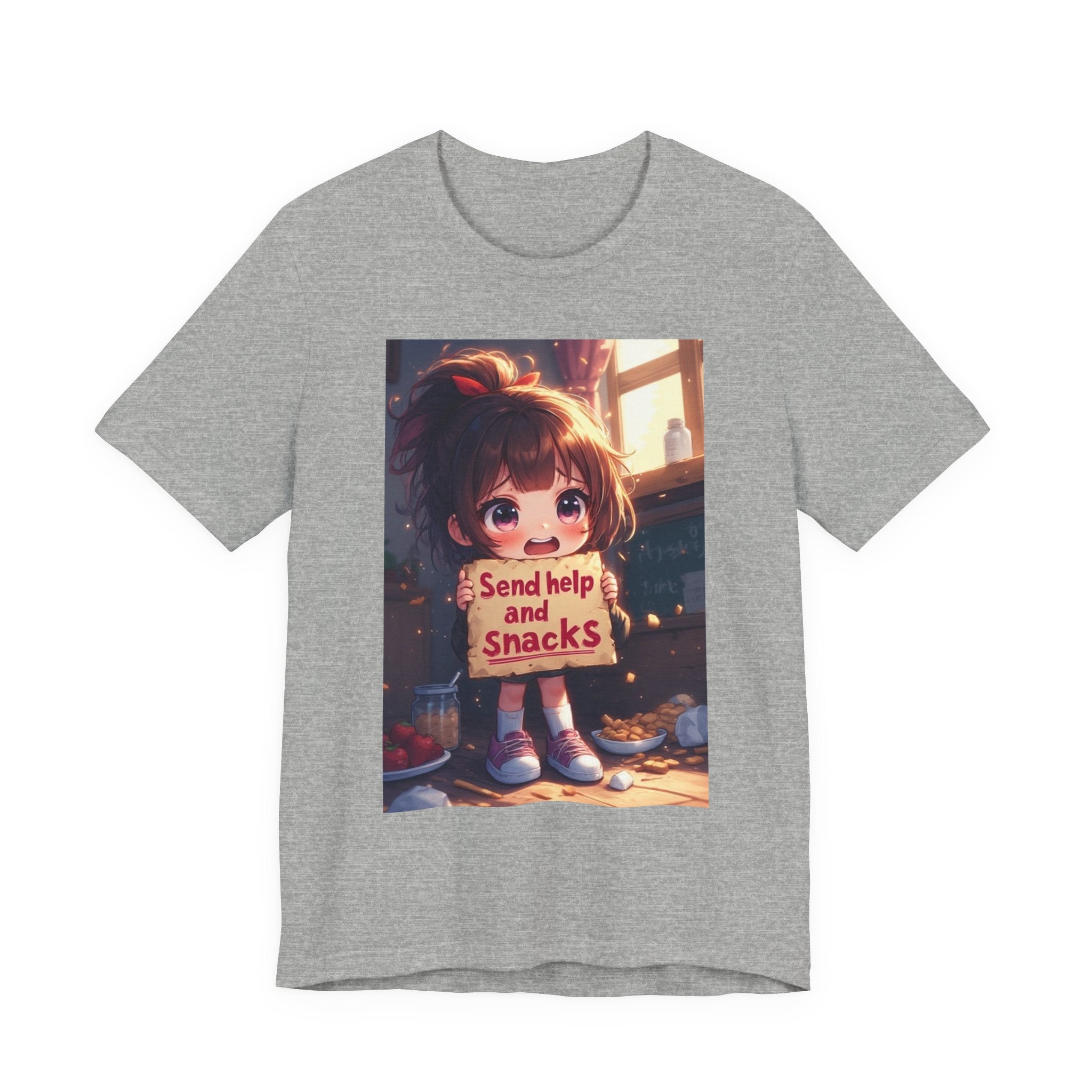 Send help and snacks. female themed t-shirt