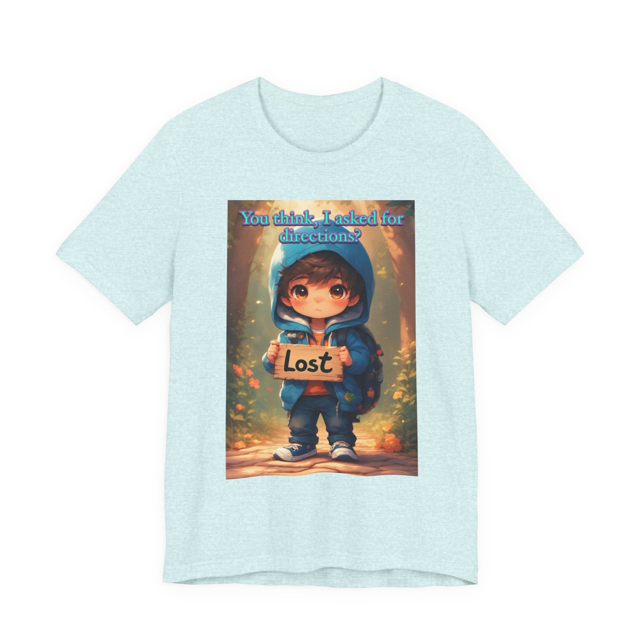 Lost Directions. male themed t-shirt.
