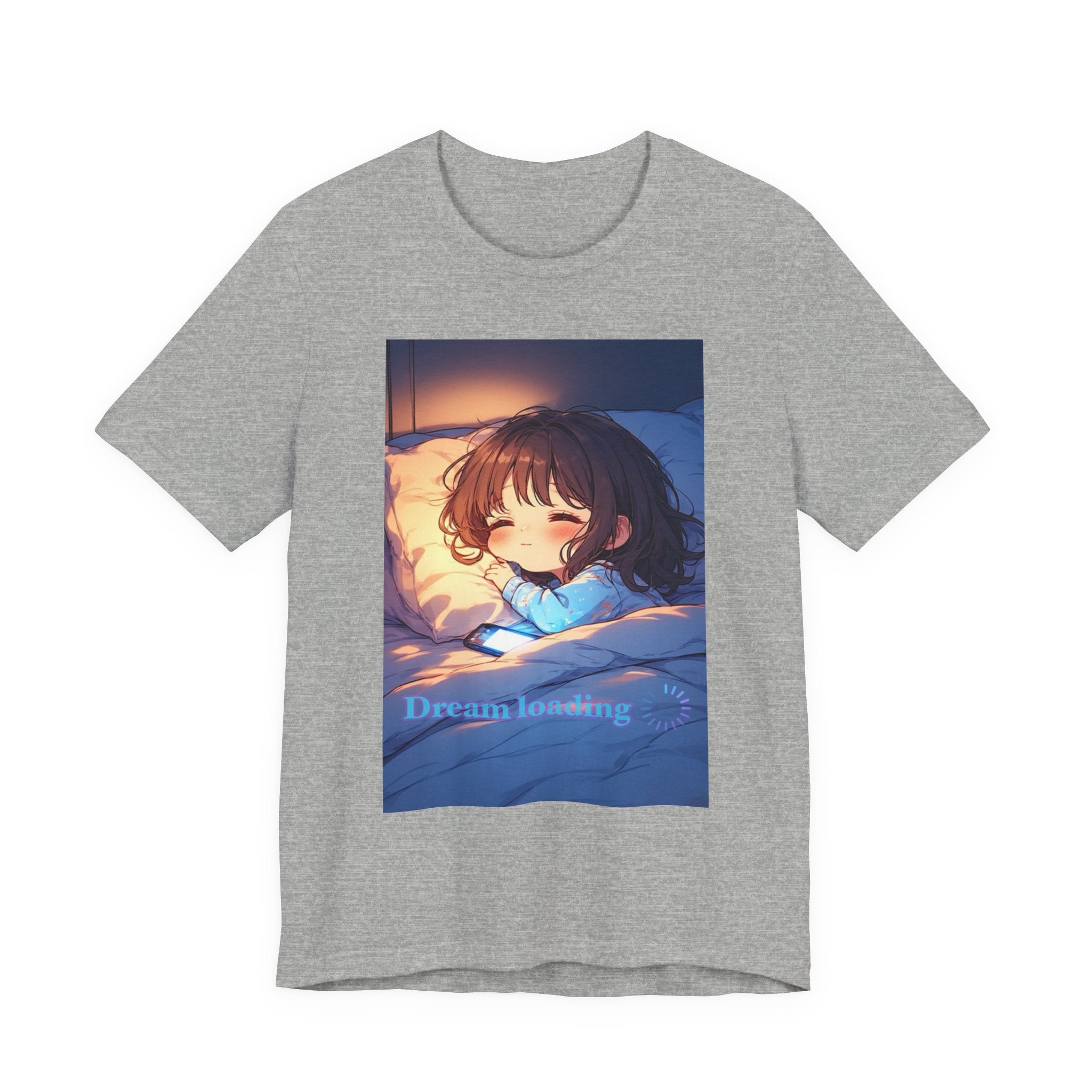 Dream loading. female themed T-shirt.