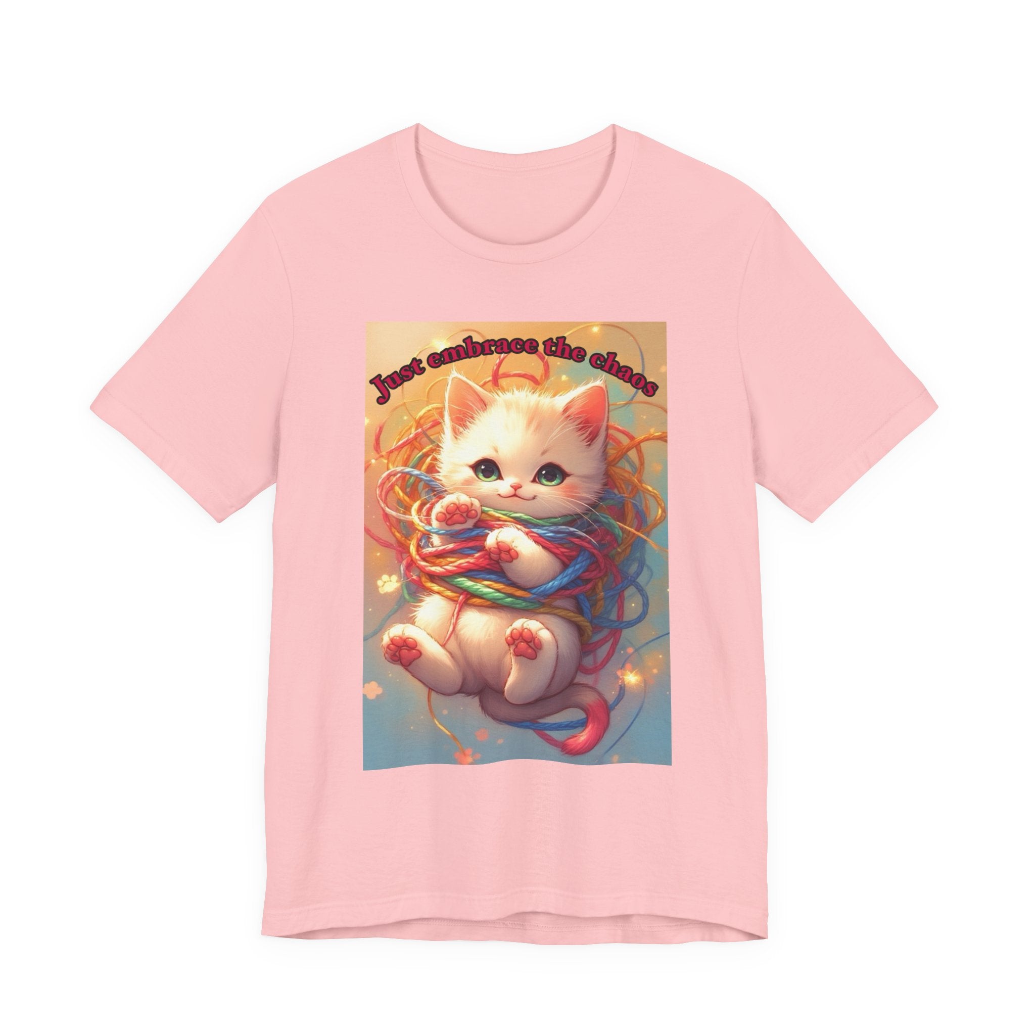 Chaos kitten. Neutral themed t-shirt