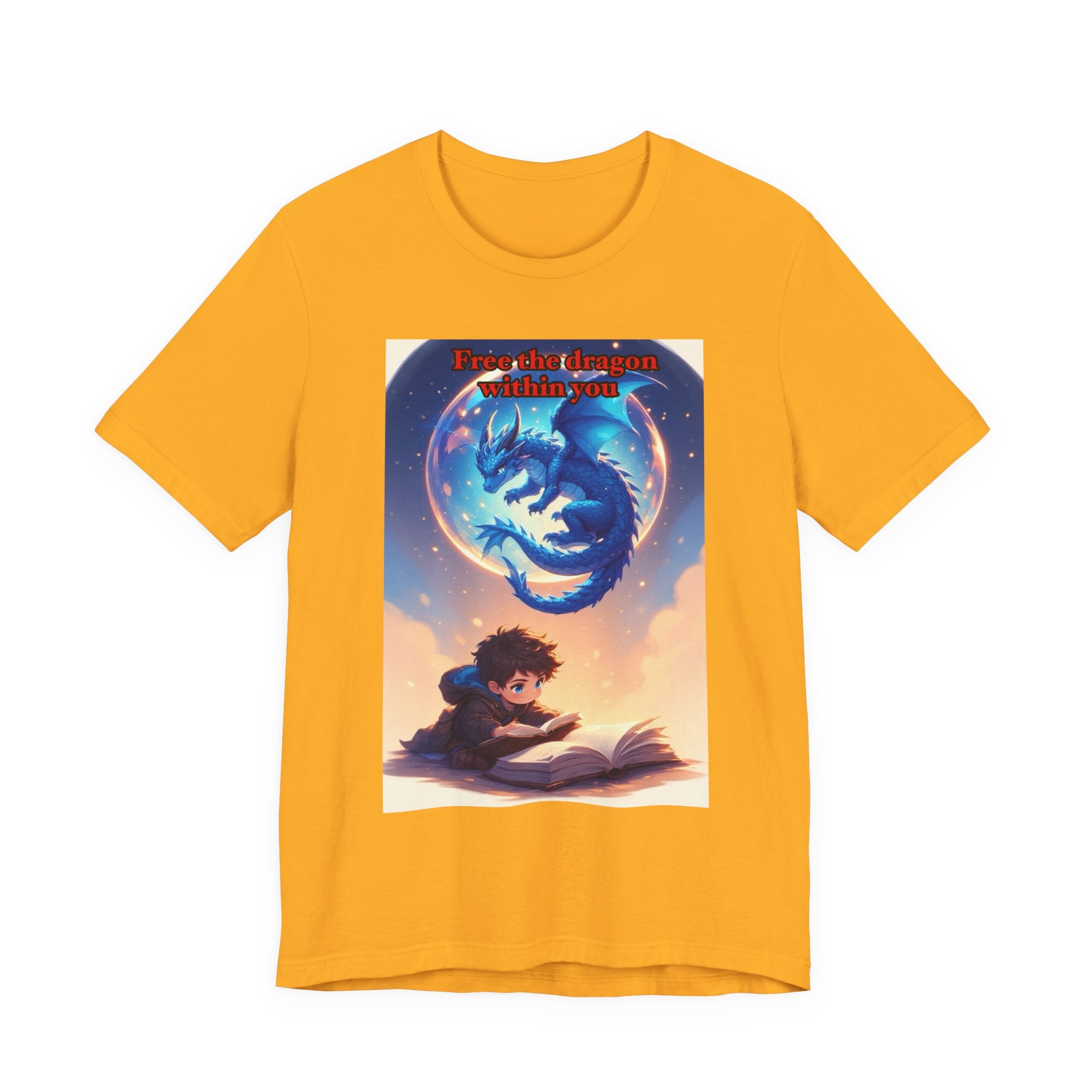 “Free the dragon within you.” Male themed t-shirt