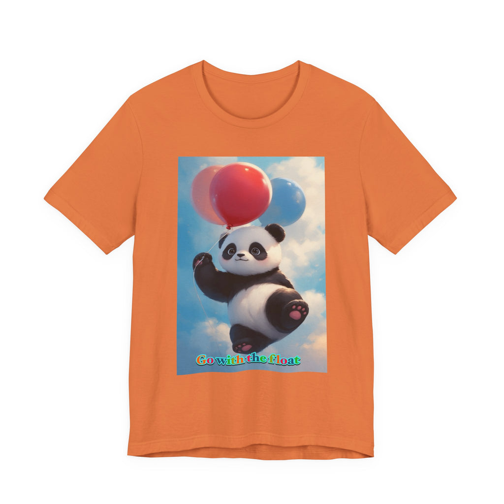 “Go with the float.” Neutral themed t-shirt