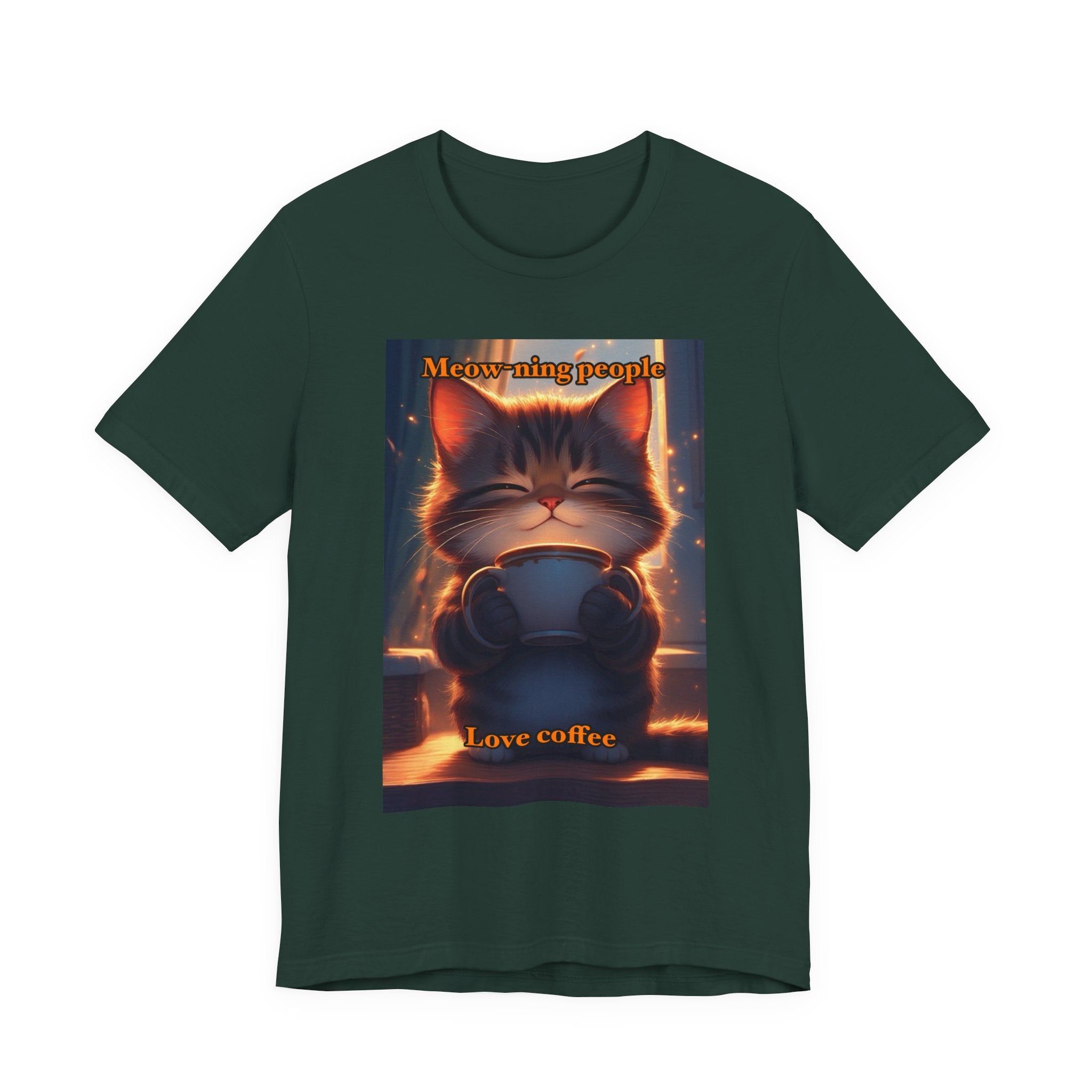 Meow-Ning people. Neutral themed t-shirt