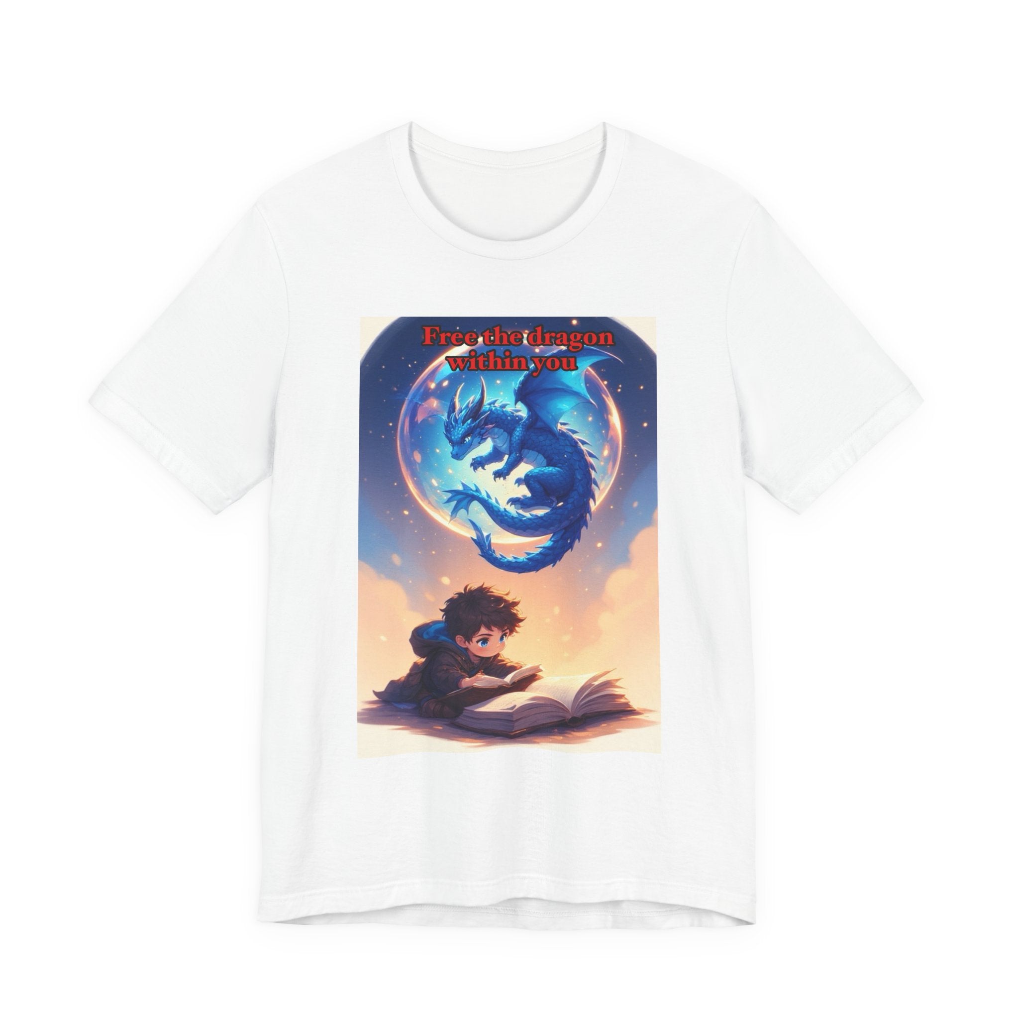 “Free the dragon within you.” Male themed t-shirt