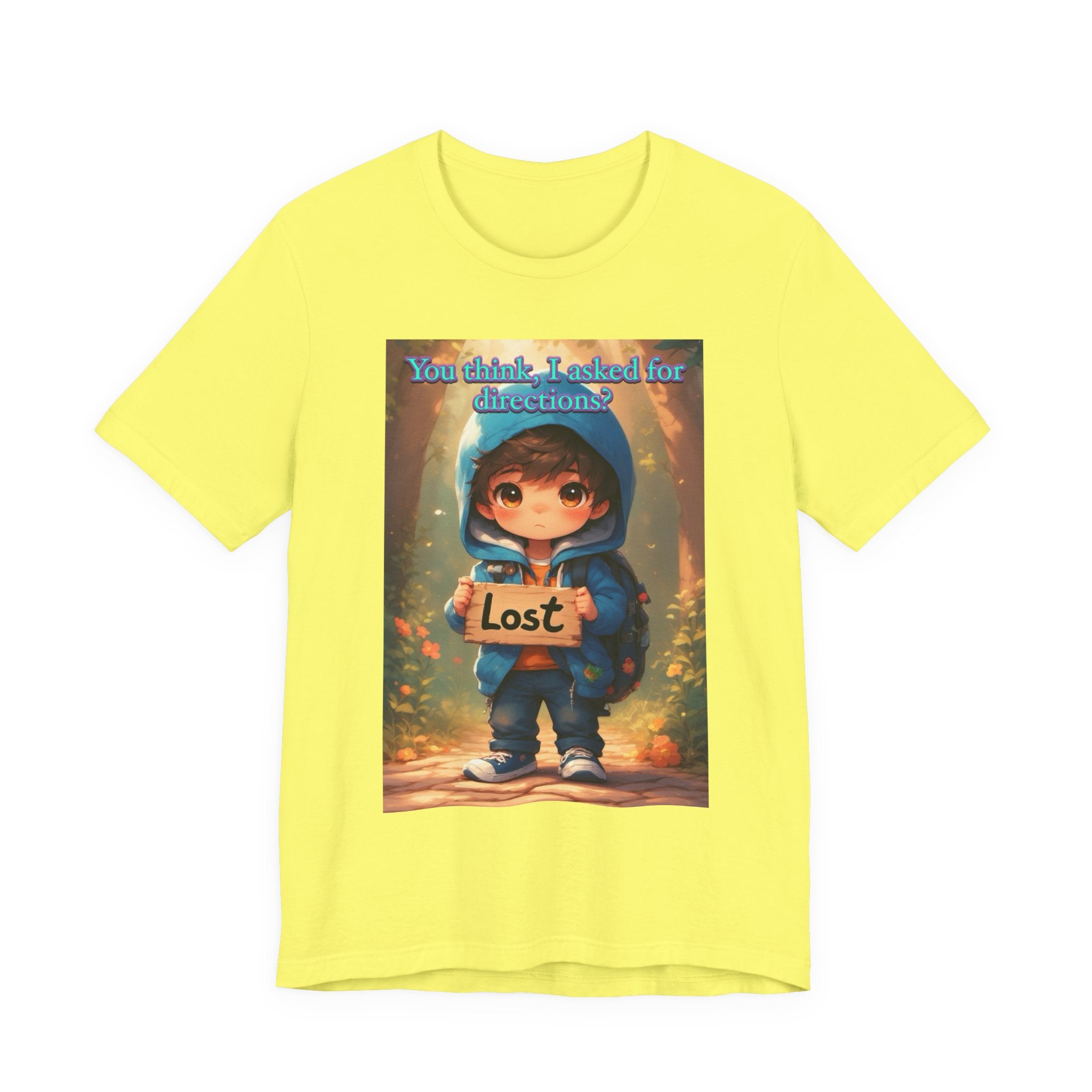 Lost Directions. male themed t-shirt.