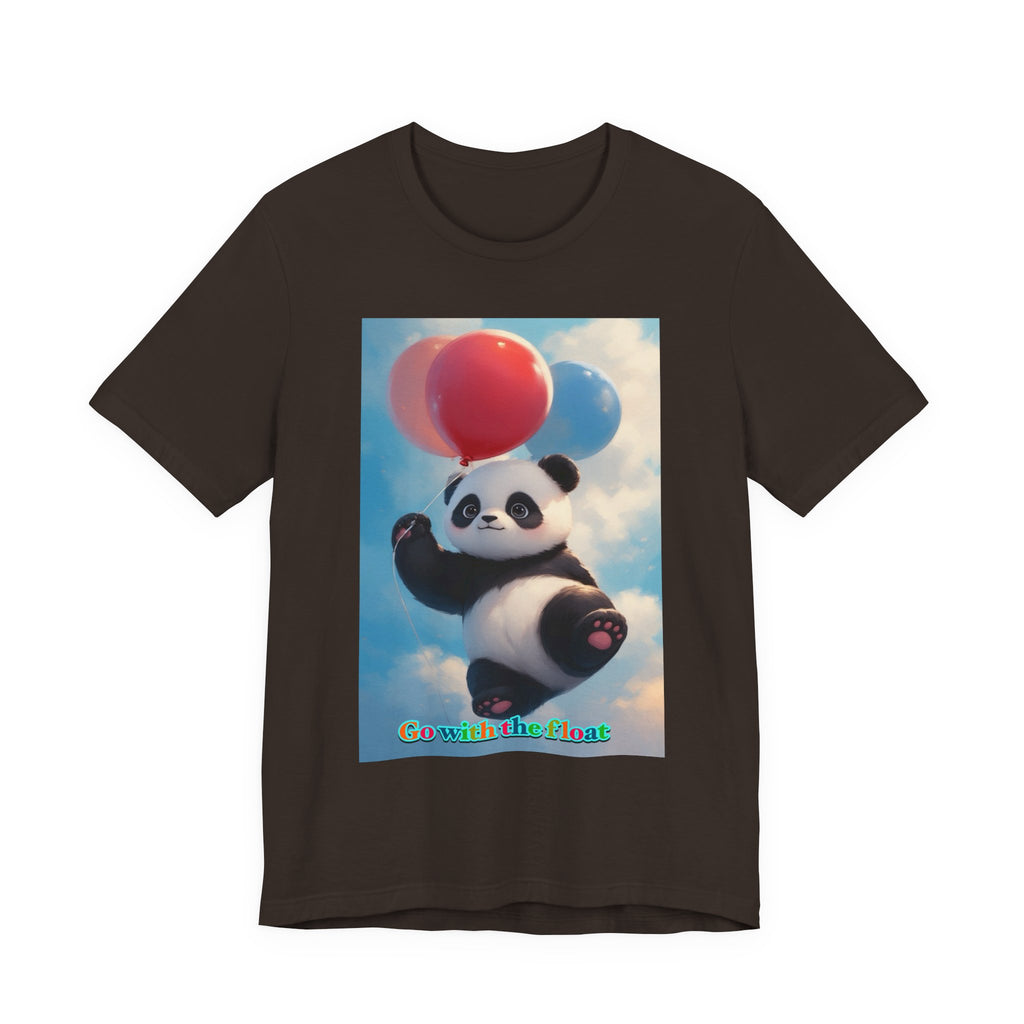 “Go with the float.” Neutral themed t-shirt