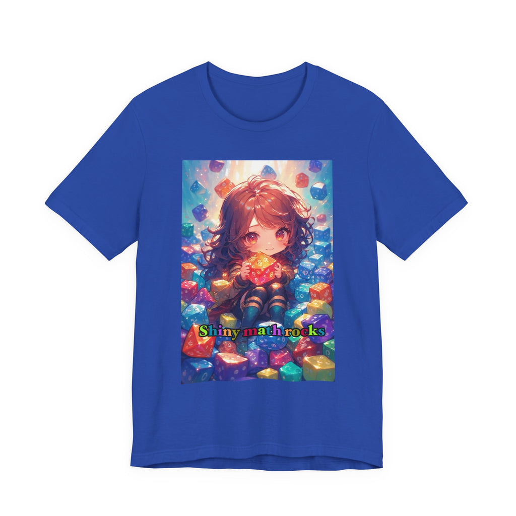 Shiny math rocks. female themed t-shirt