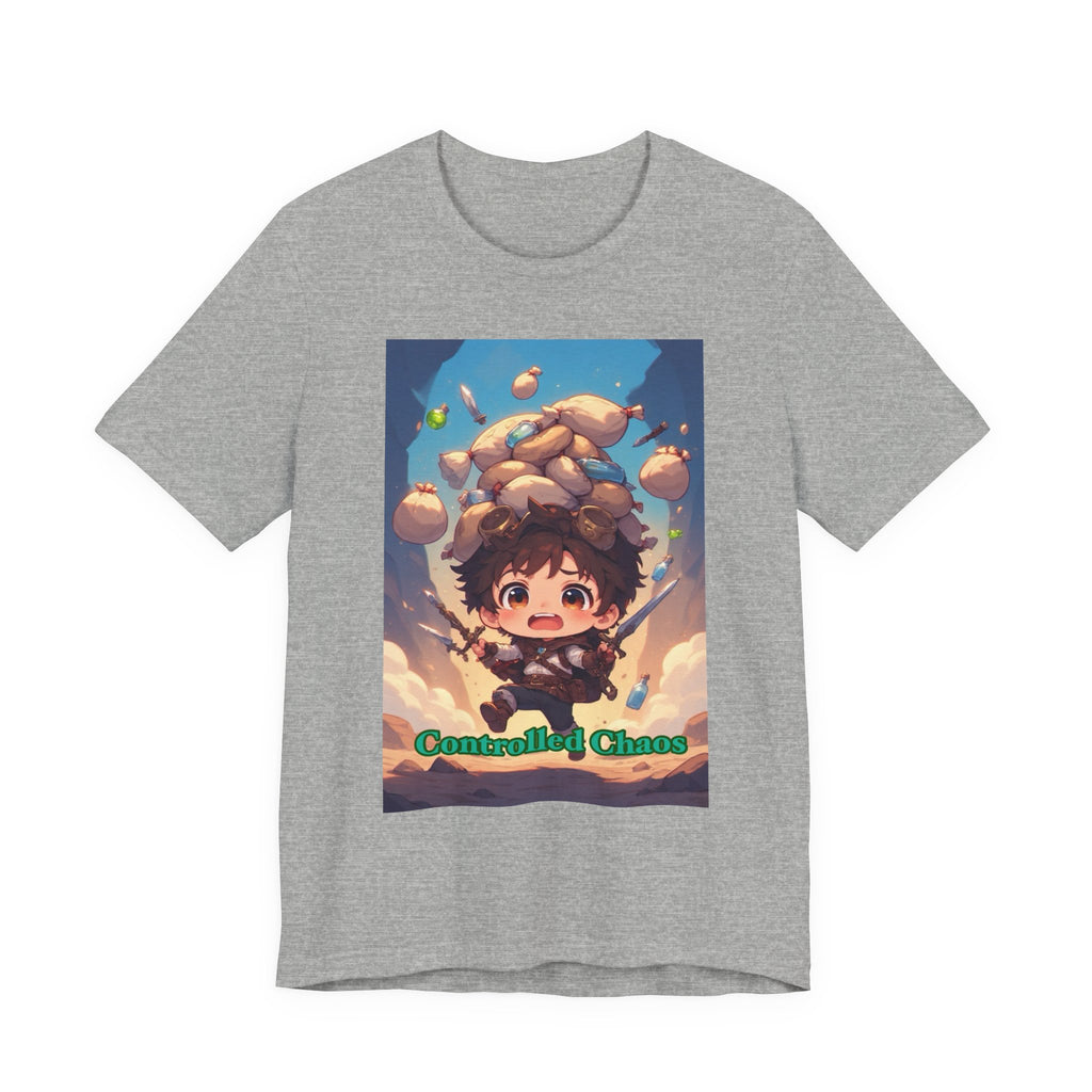 Controlled chaos. Male themed t-shirt