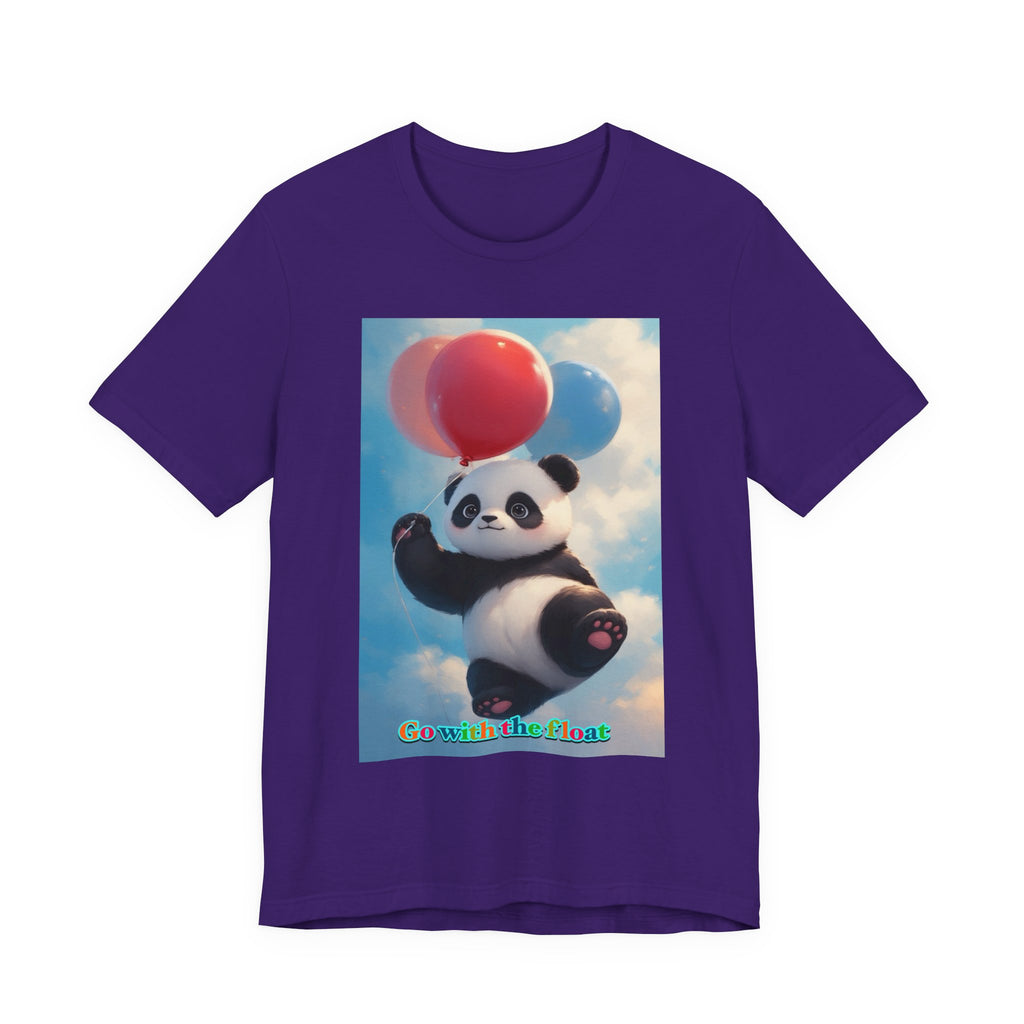 “Go with the float.” Neutral themed t-shirt