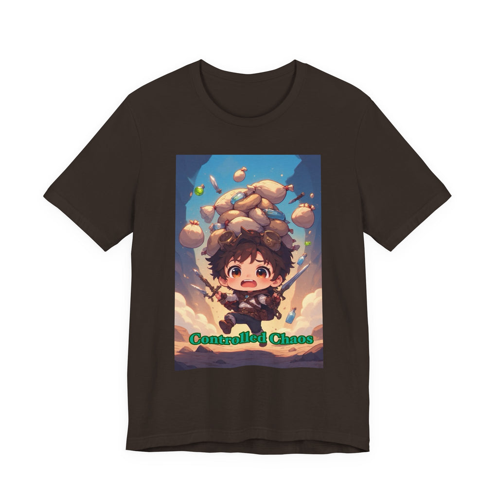 Controlled chaos. Male themed t-shirt