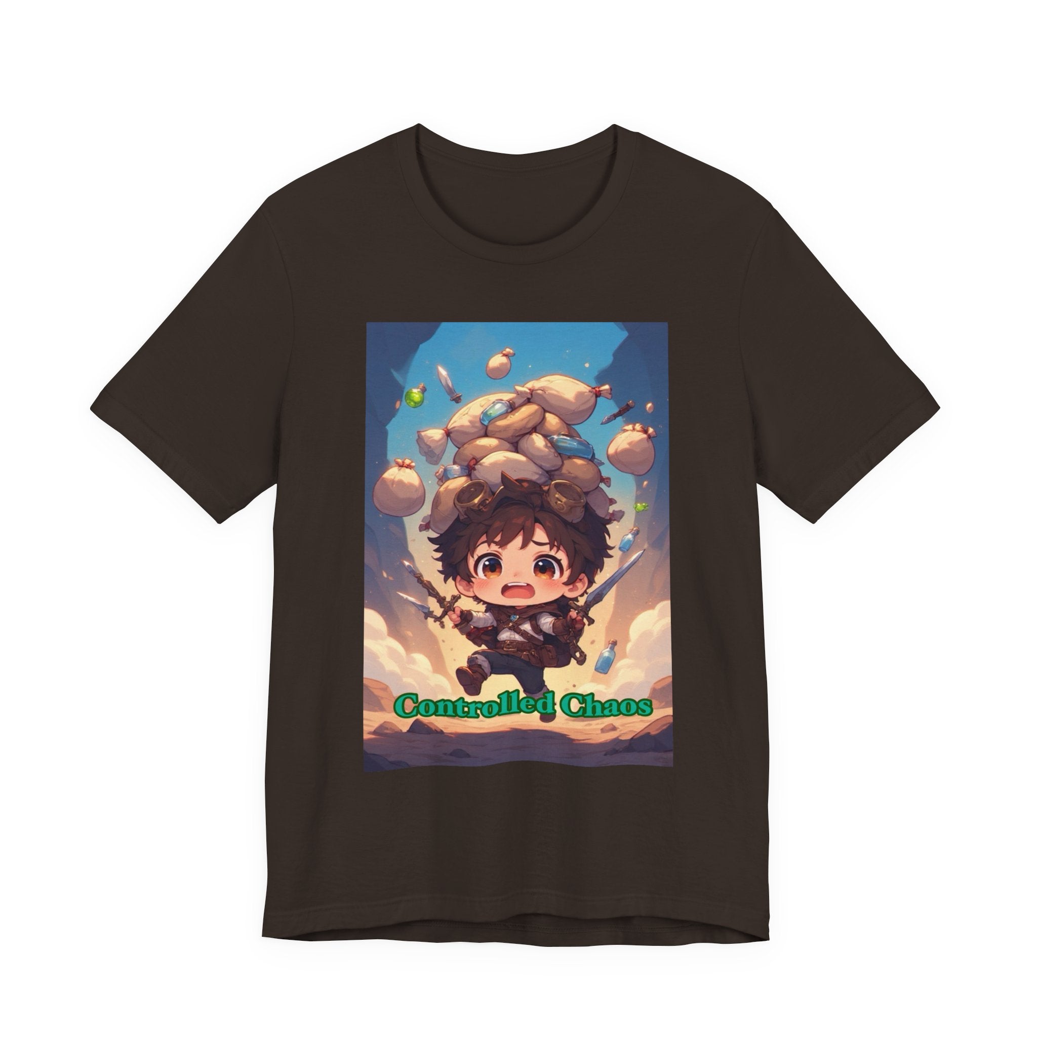 Controlled chaos. Male themed t-shirt