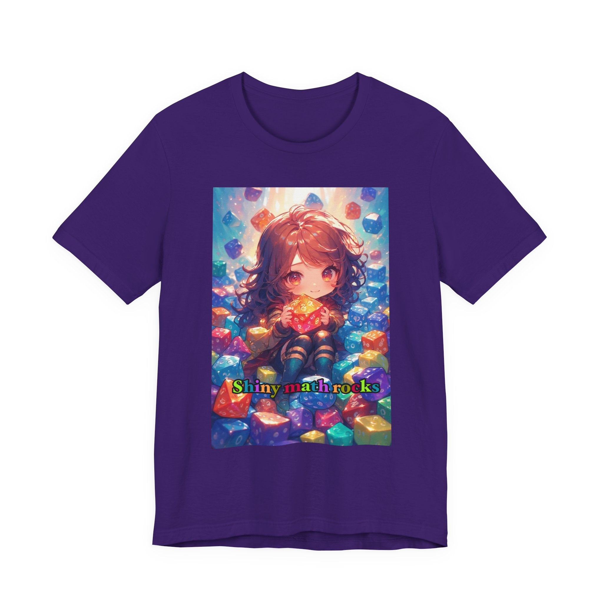 Shiny math rocks. female themed t-shirt
