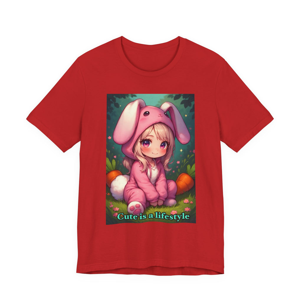 Cute is a lifestyle. female themed t-shirt