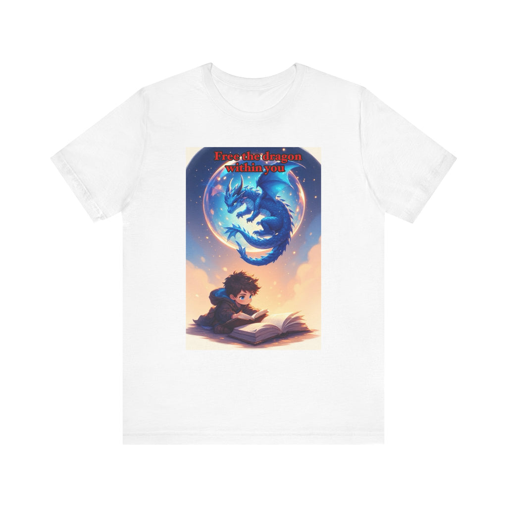 “Free the dragon within you.” Male themed t-shirt