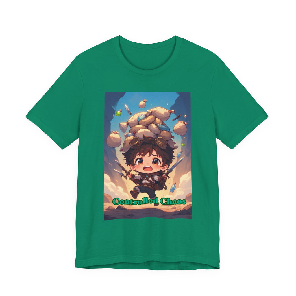 Controlled chaos. Male themed t-shirt