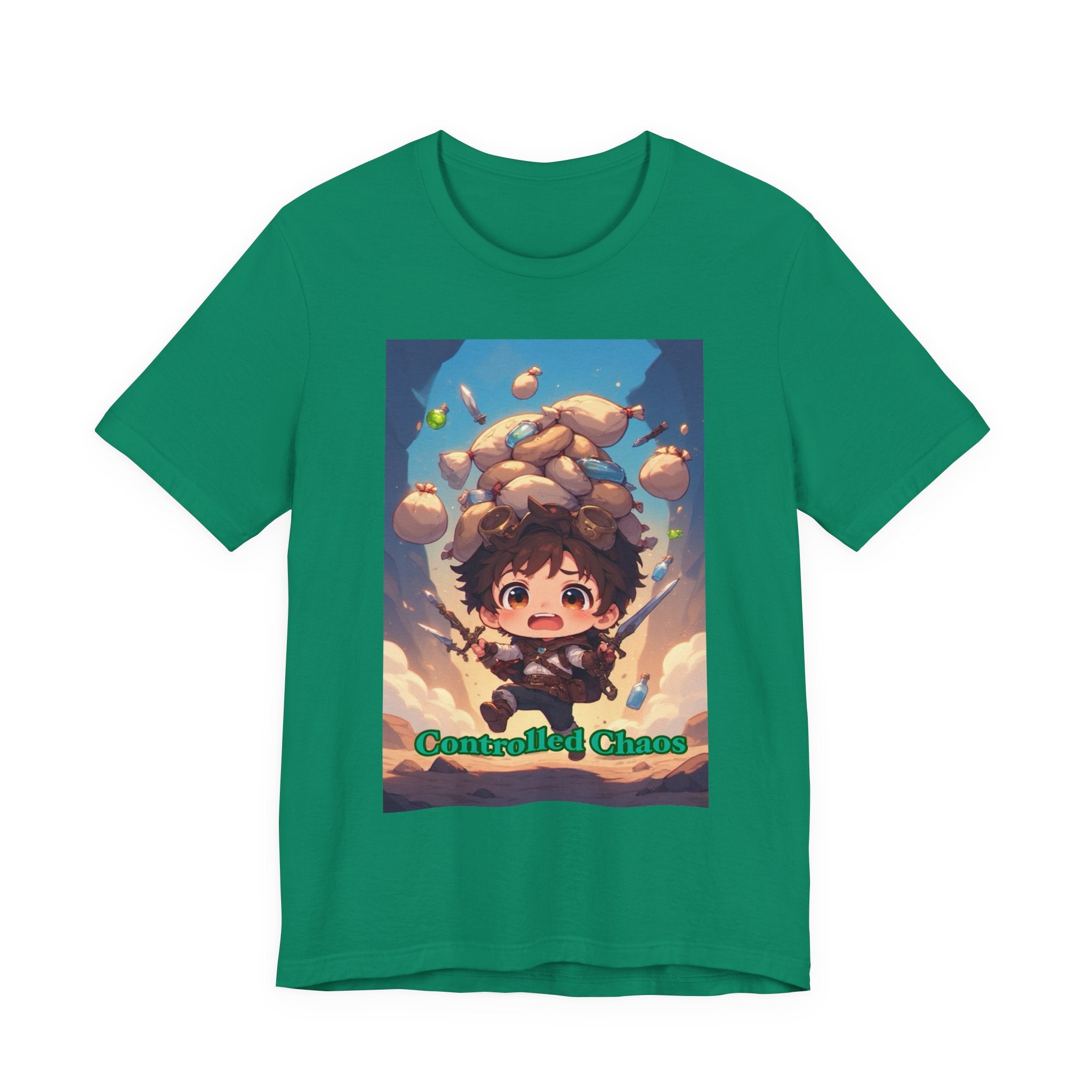 Controlled chaos. Male themed t-shirt