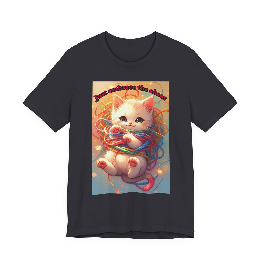 Chaos kitten. Neutral themed t-shirt