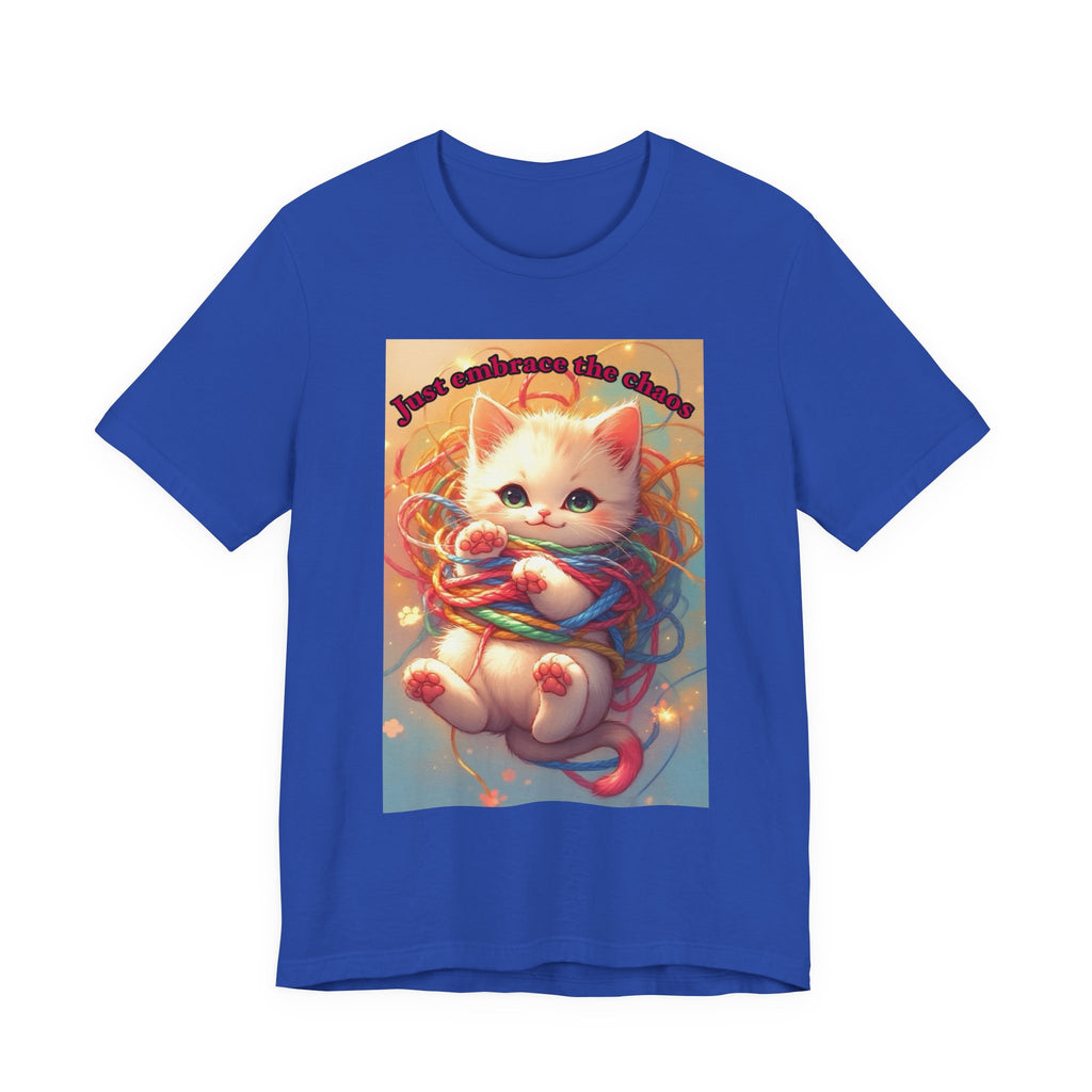 Chaos kitten. Neutral themed t-shirt
