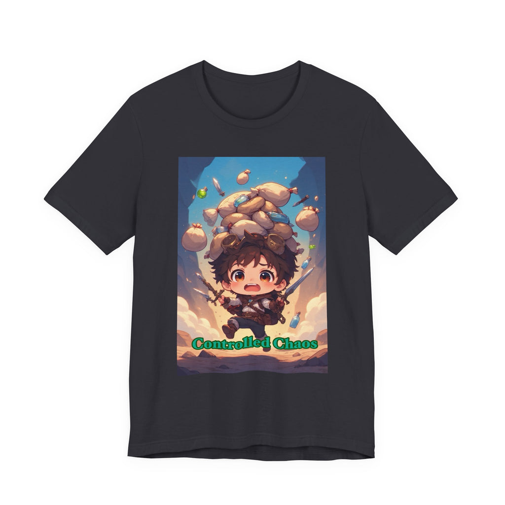 Controlled chaos. Male themed t-shirt