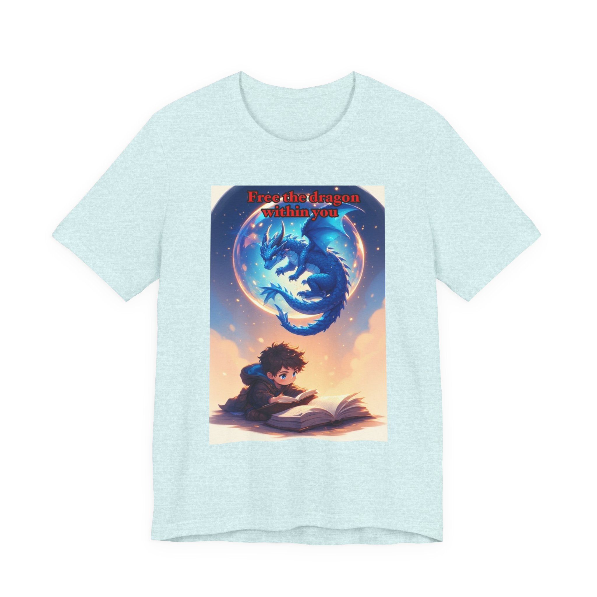 “Free the dragon within you.” Male themed t-shirt