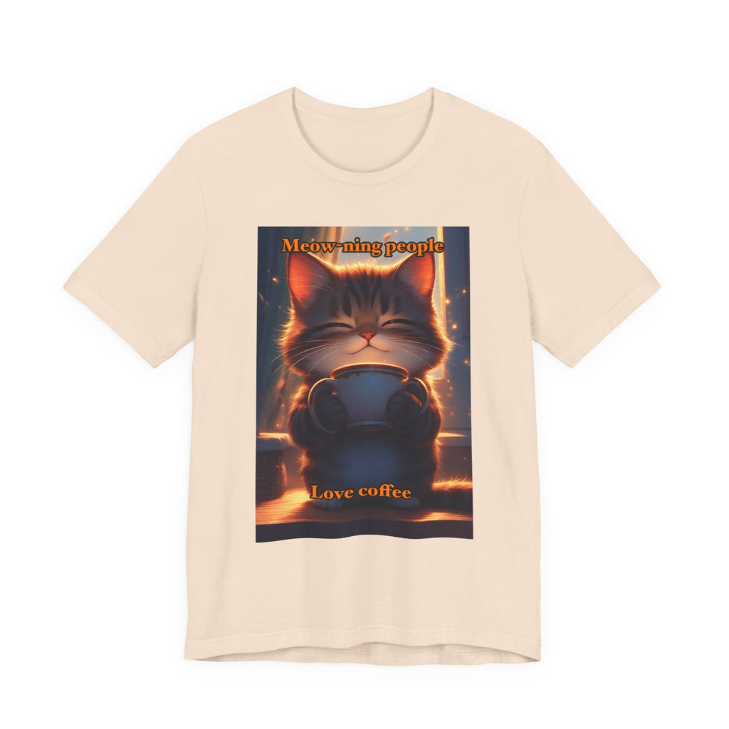 Meow-Ning people. Neutral themed t-shirt